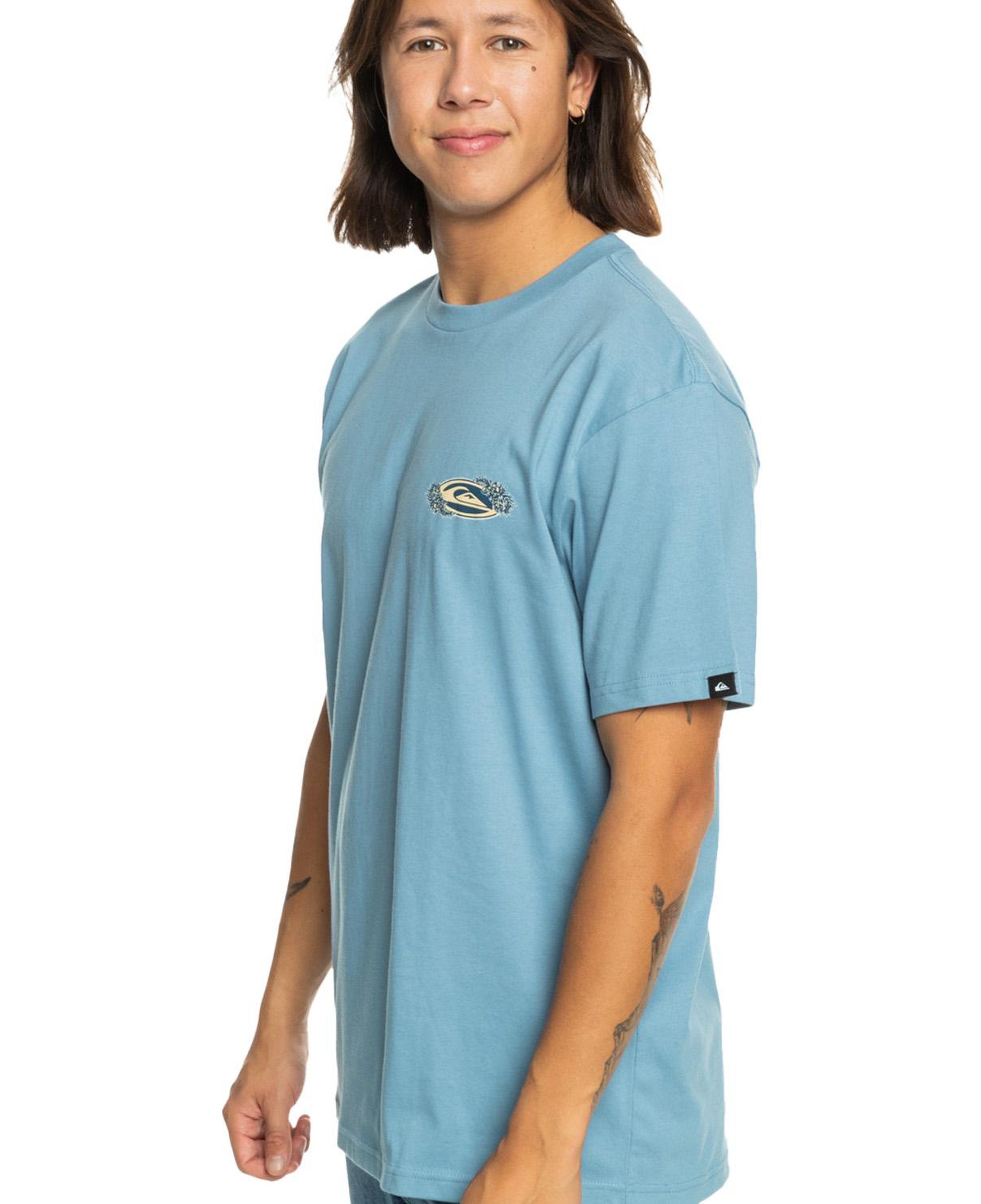 Quiksilver Tc Snap Erkek Mavi Tişört