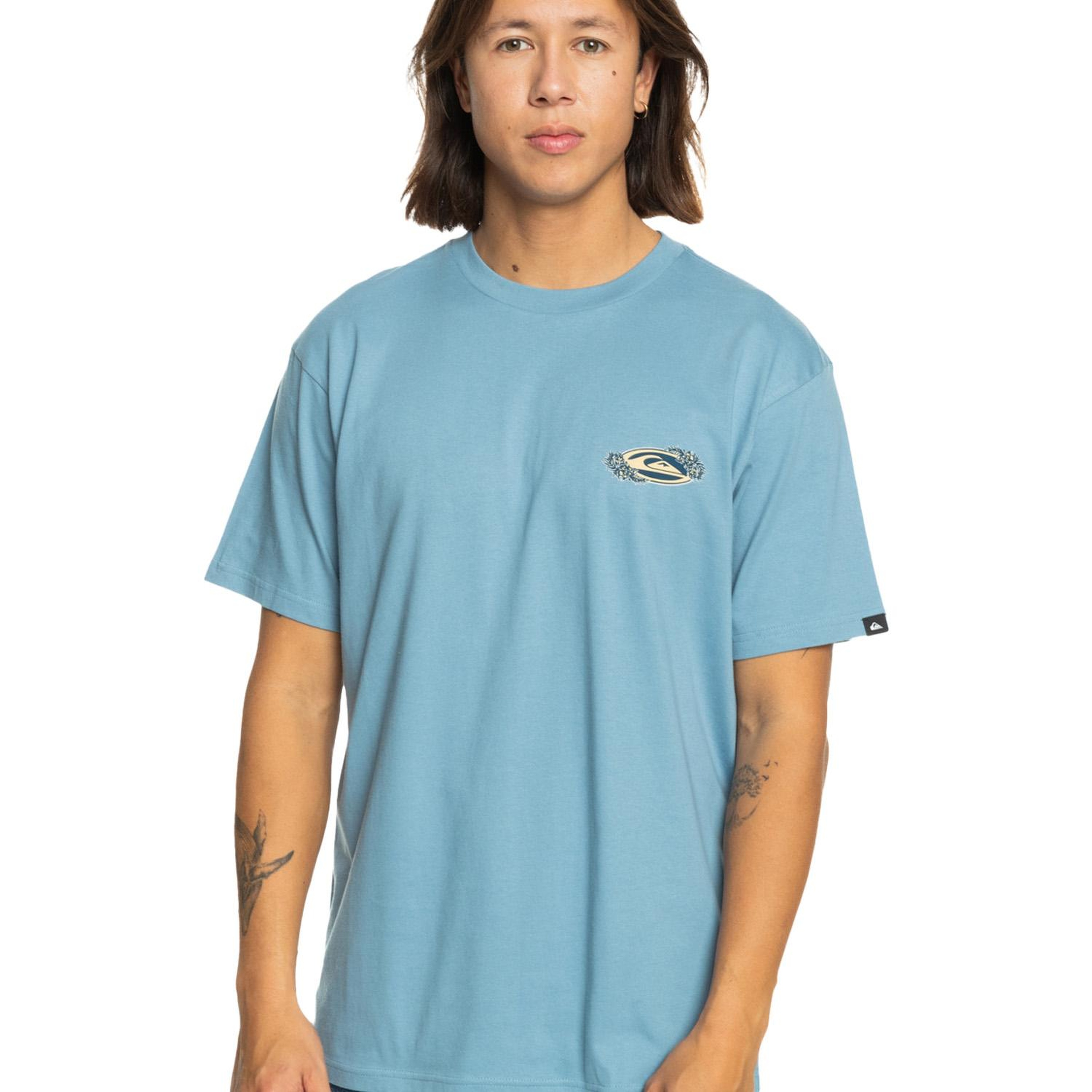 Quiksilver Tc Snap Erkek Mavi Tişört