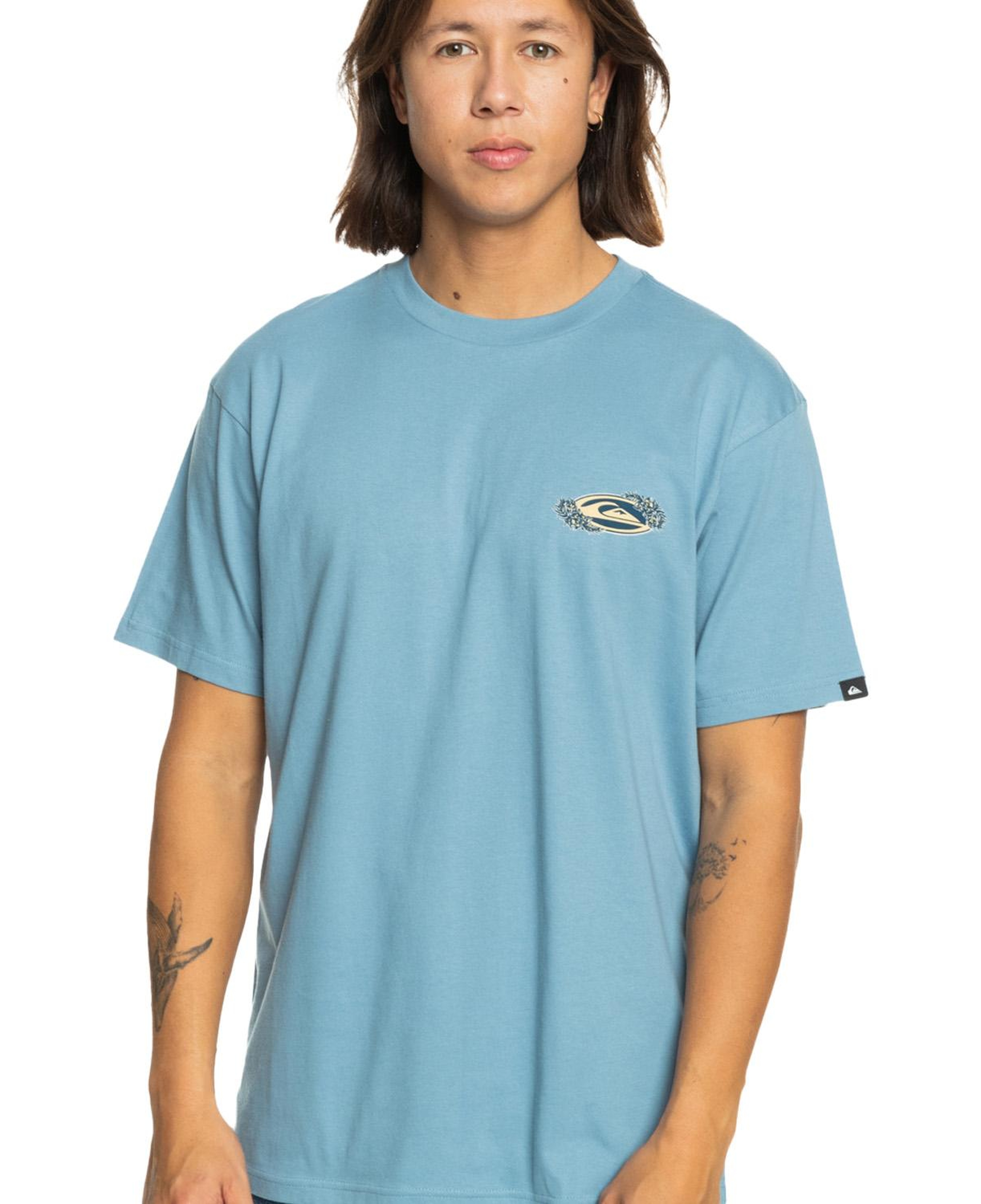 Quiksilver Tc Snap Erkek Mavi Tişört