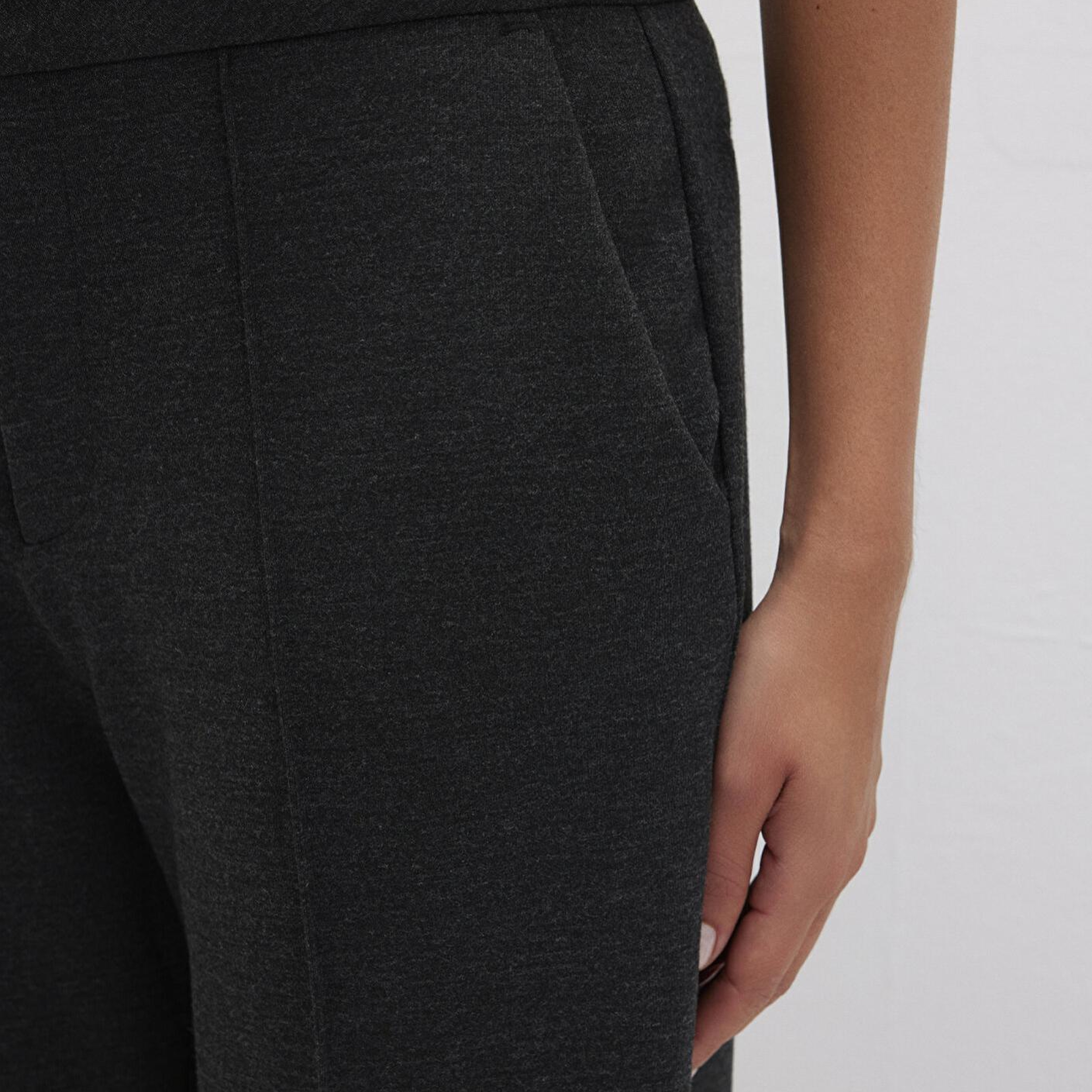 Mavi Antrasit Örme Pantolon 1011048-87829