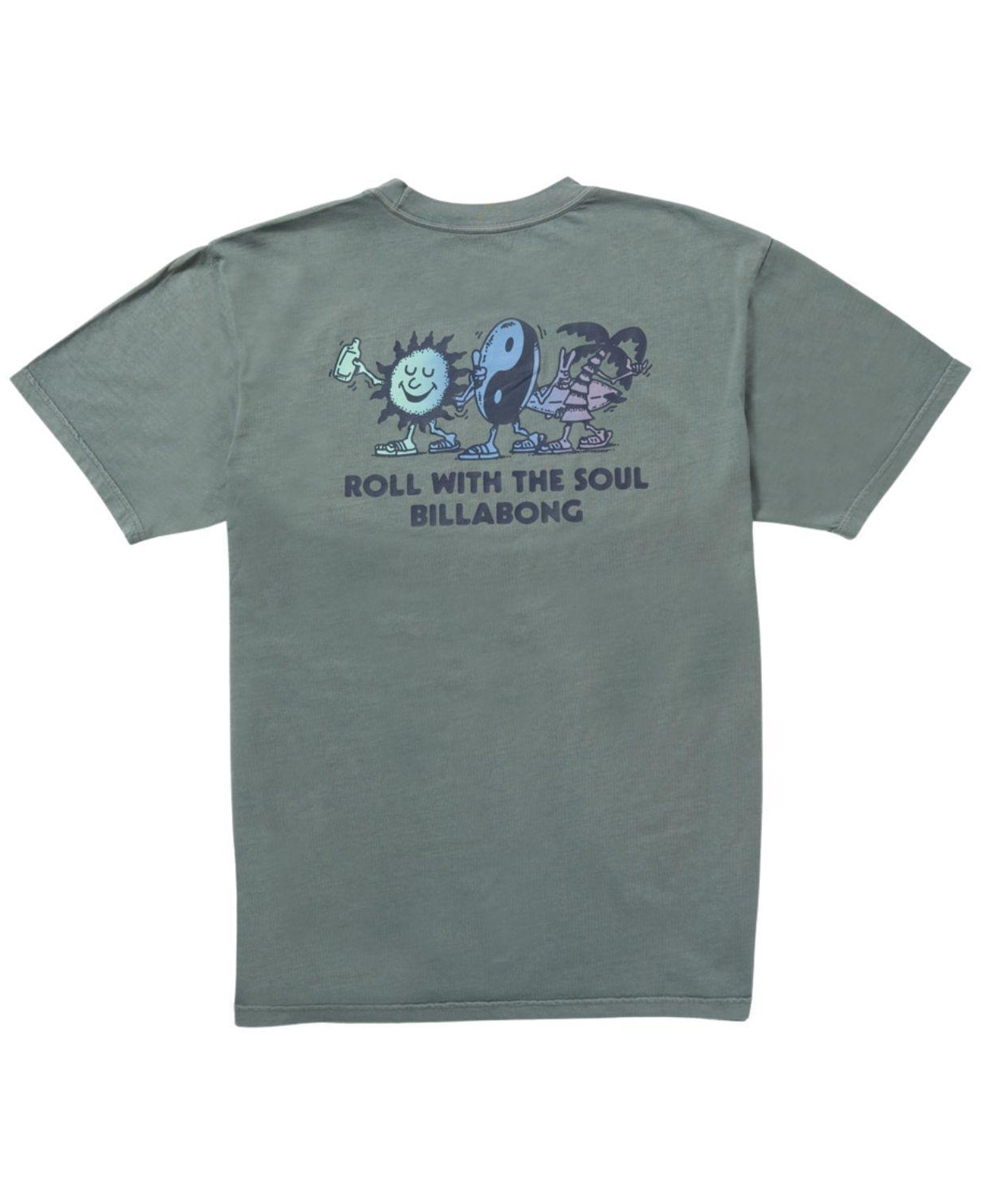 Billabong Roll Premium Ww Ss Erkek Mavi Tişört