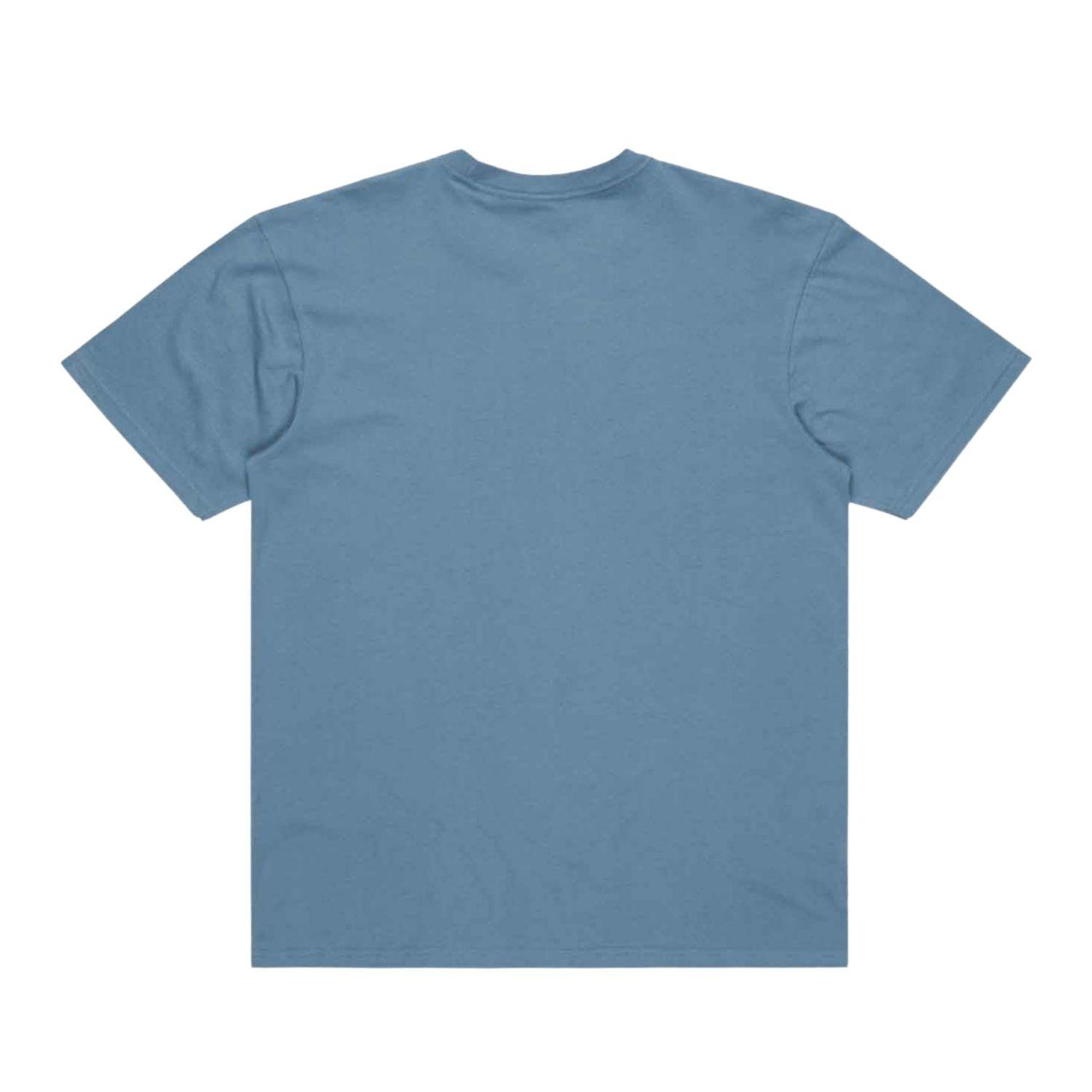 Quiksilver Skull Lines Erkek Mavi Tişört