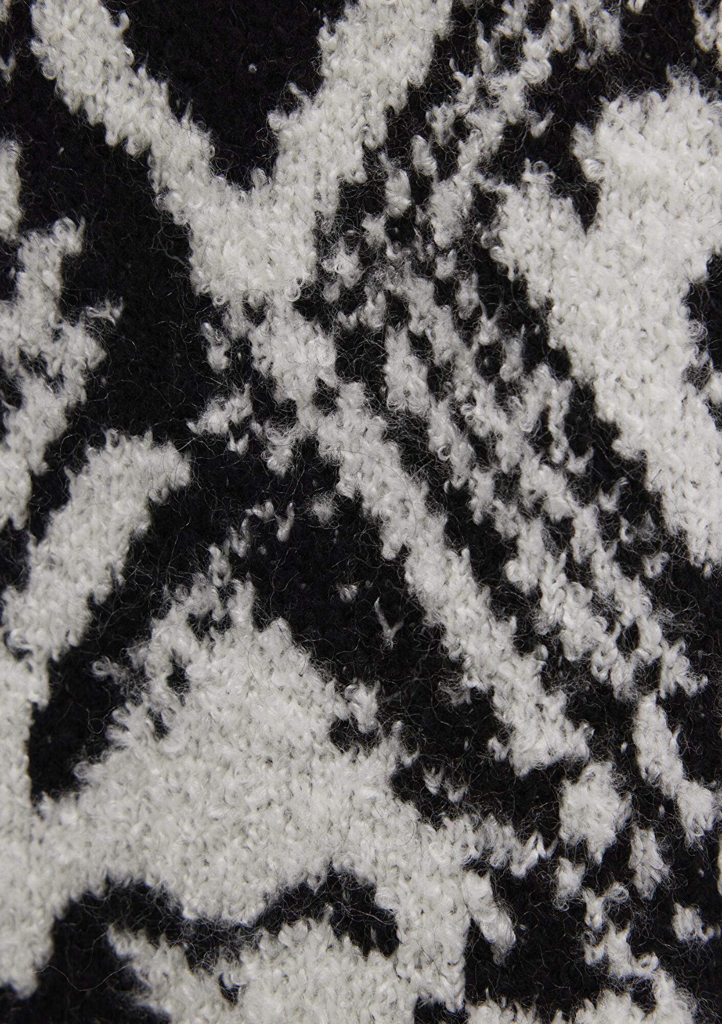 Mavi Siyah Kazak Oversize / Geniş Kesim 1710805-900