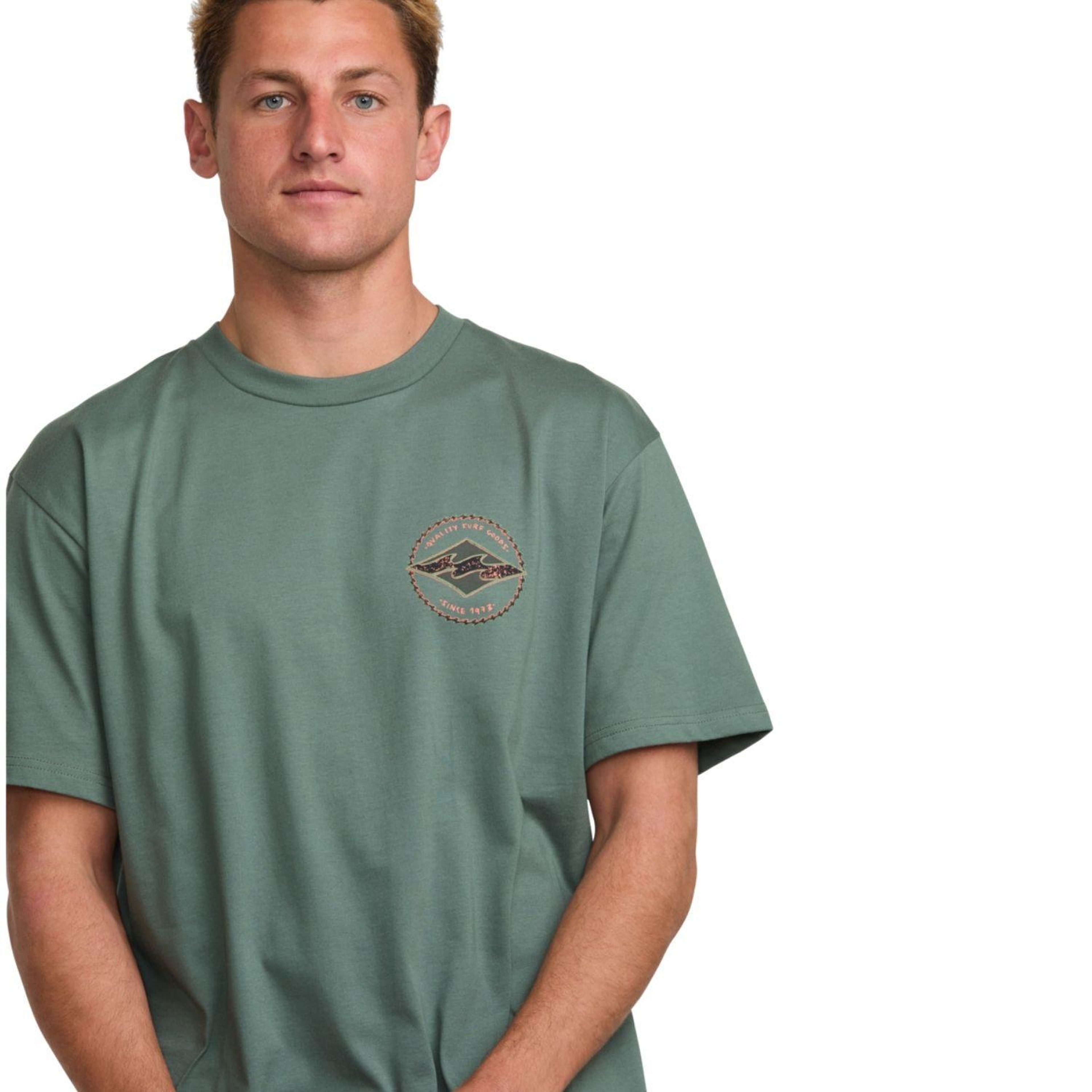 Billabong Rotor Diamond Regular Erkek Mavi Tişört