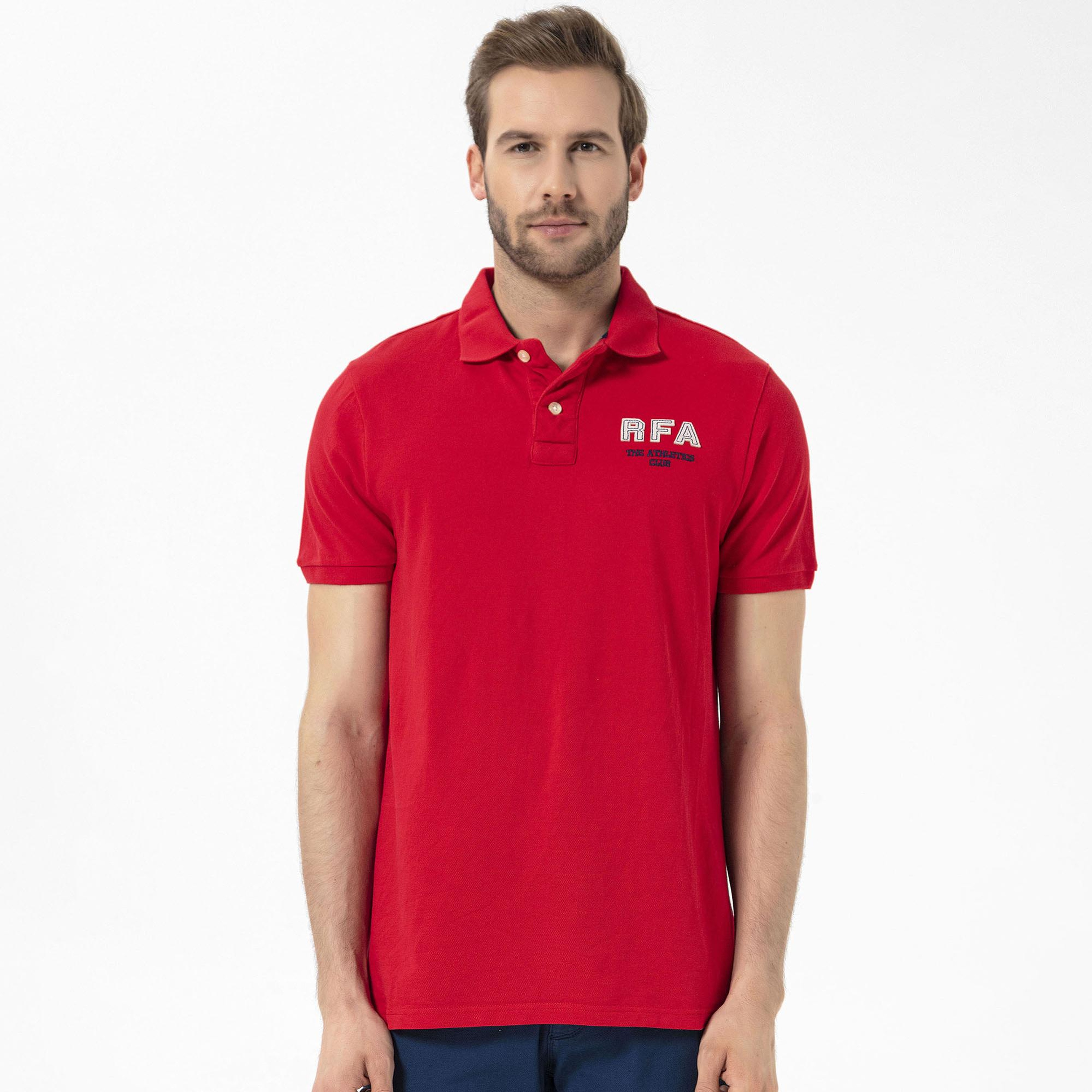 Routefield Prince Erkek Kırmızı Polo Tişört