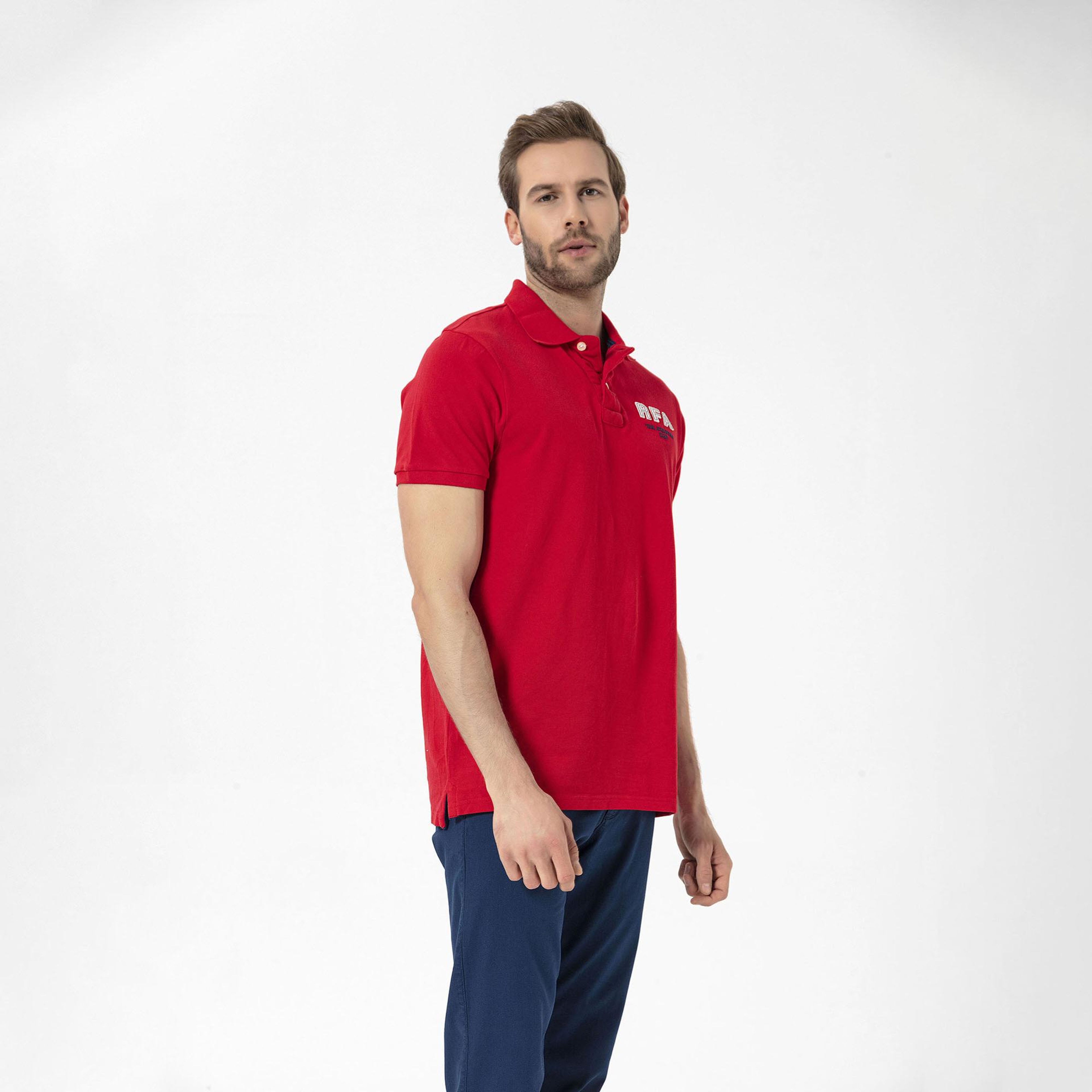 Routefield Prince Erkek Kırmızı Polo Tişört