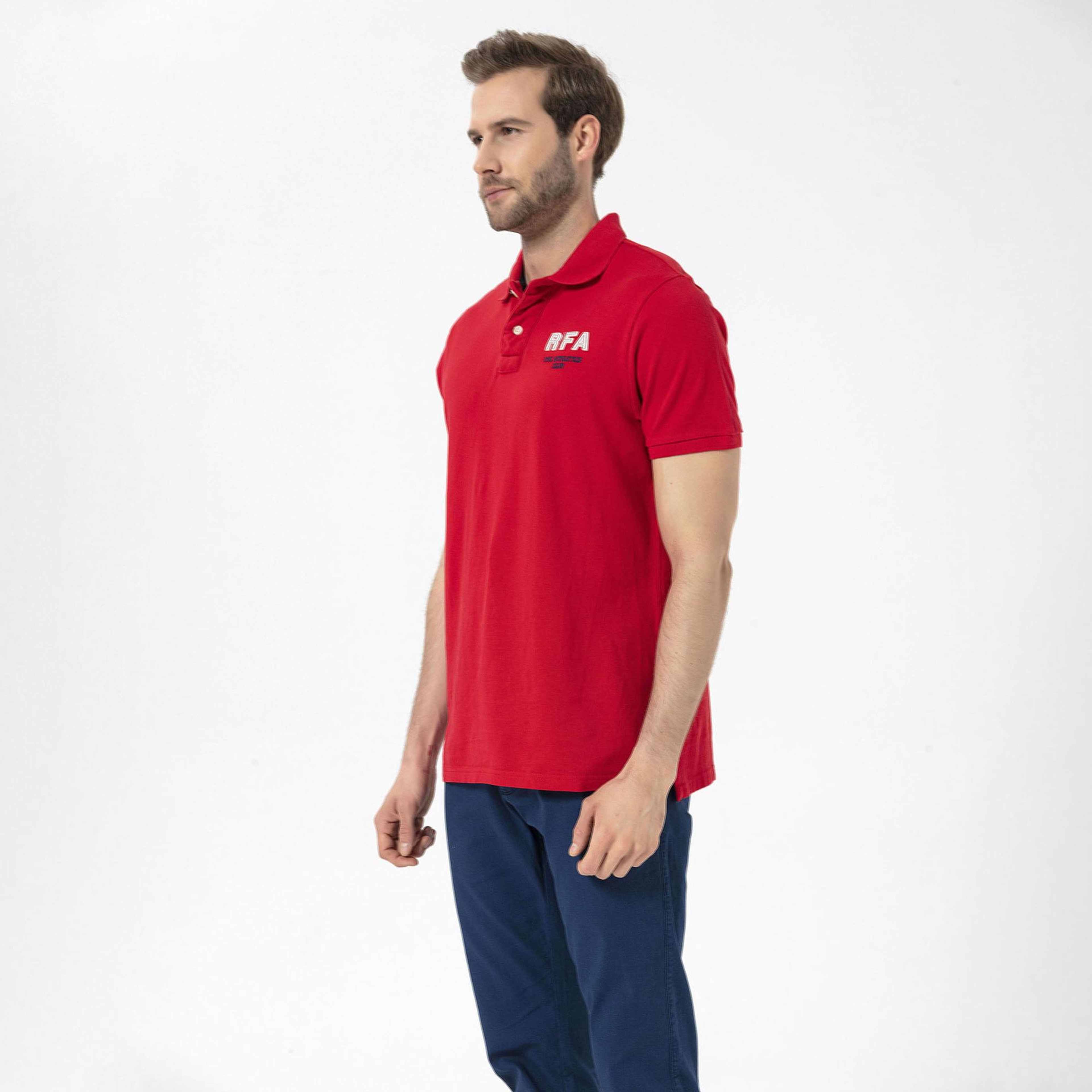 Routefield Prince Erkek Kırmızı Polo Tişört