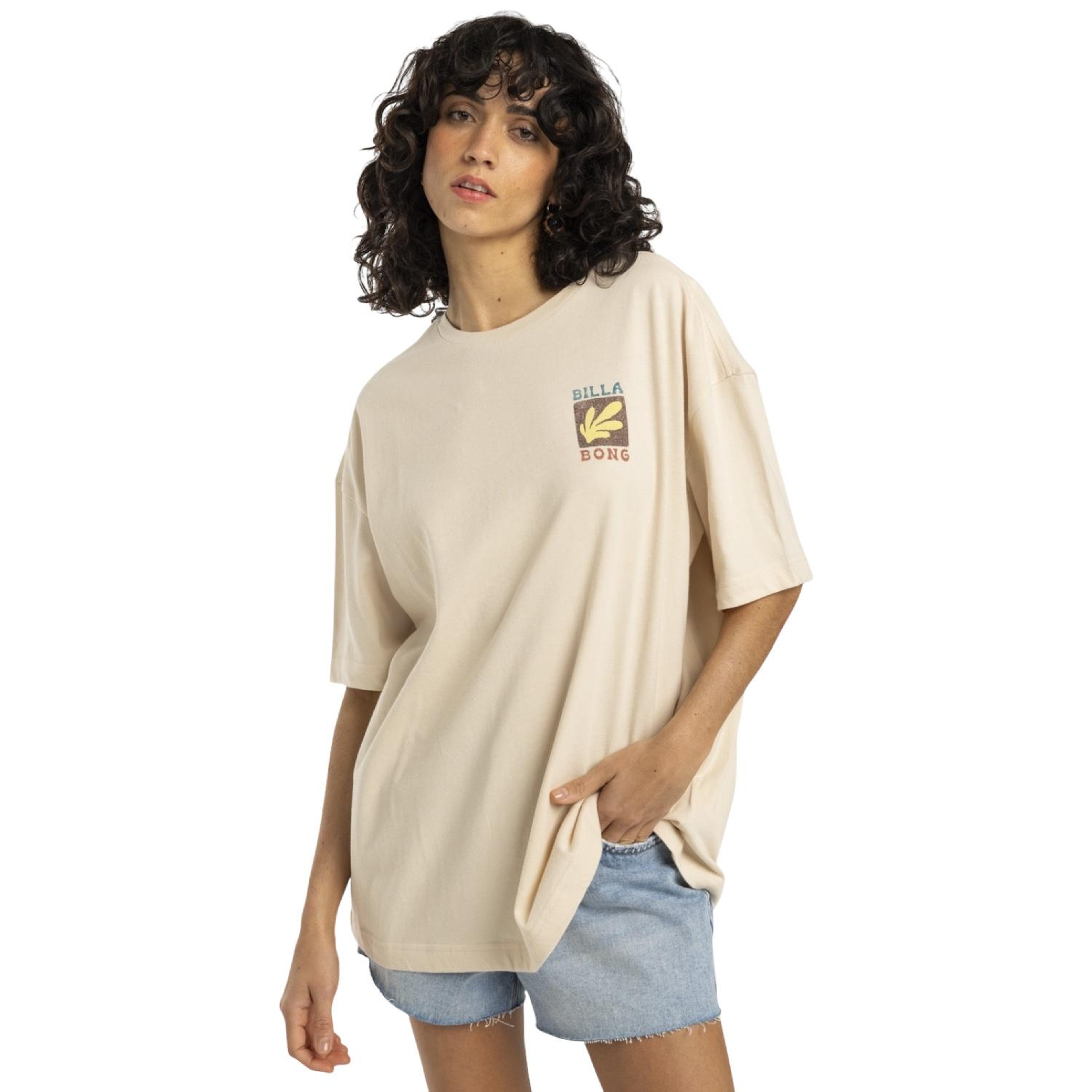 Billabong Brand New Day Kadın Beyaz Tişört