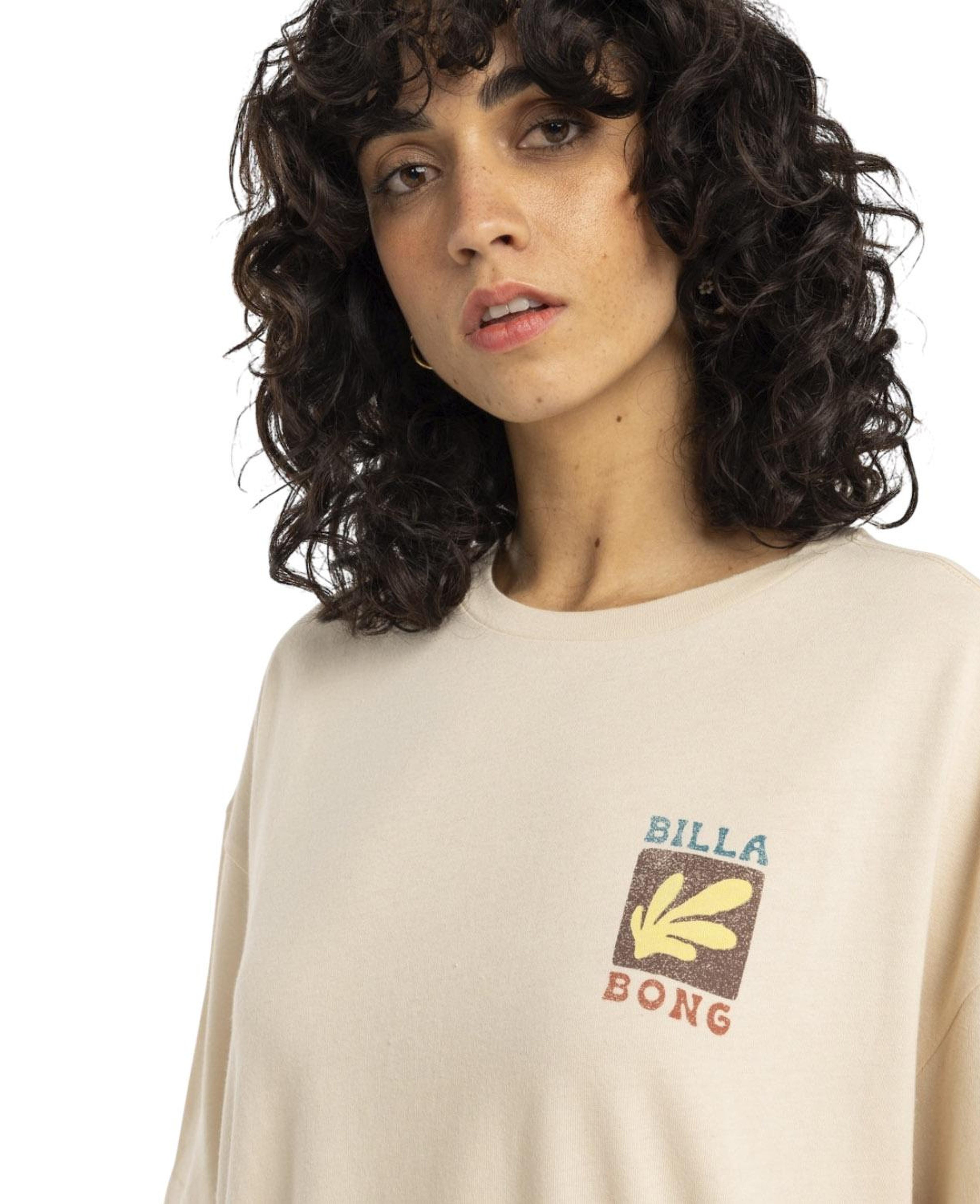 Billabong Brand New Day Kadın Beyaz Tişört