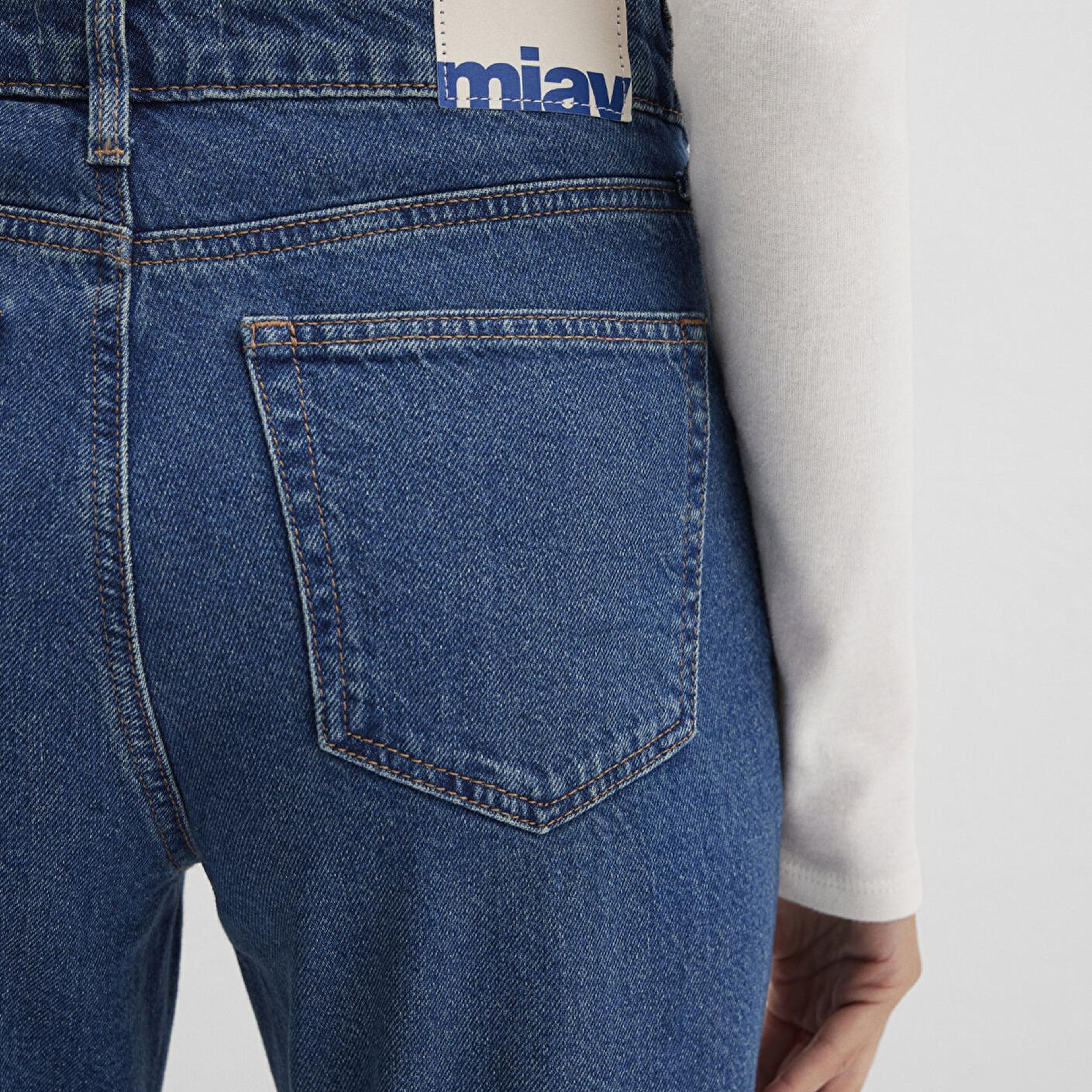 Mavi Miav Jeans 90lar Gölgeli Koyu Mavi Jean Pantolon 1010299-91180