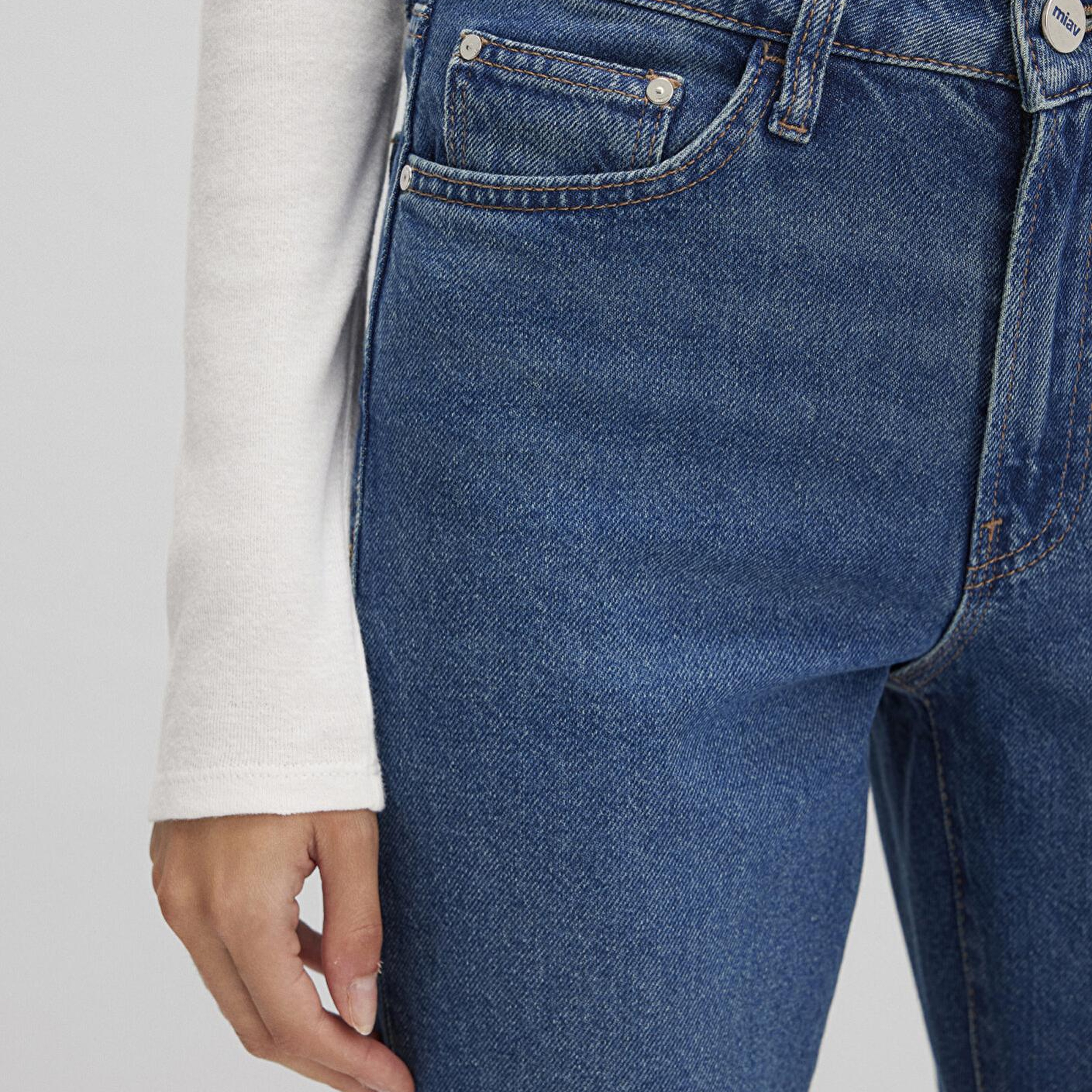 Mavi Miav Jeans 90lar Gölgeli Koyu Mavi Jean Pantolon 1010299-91180