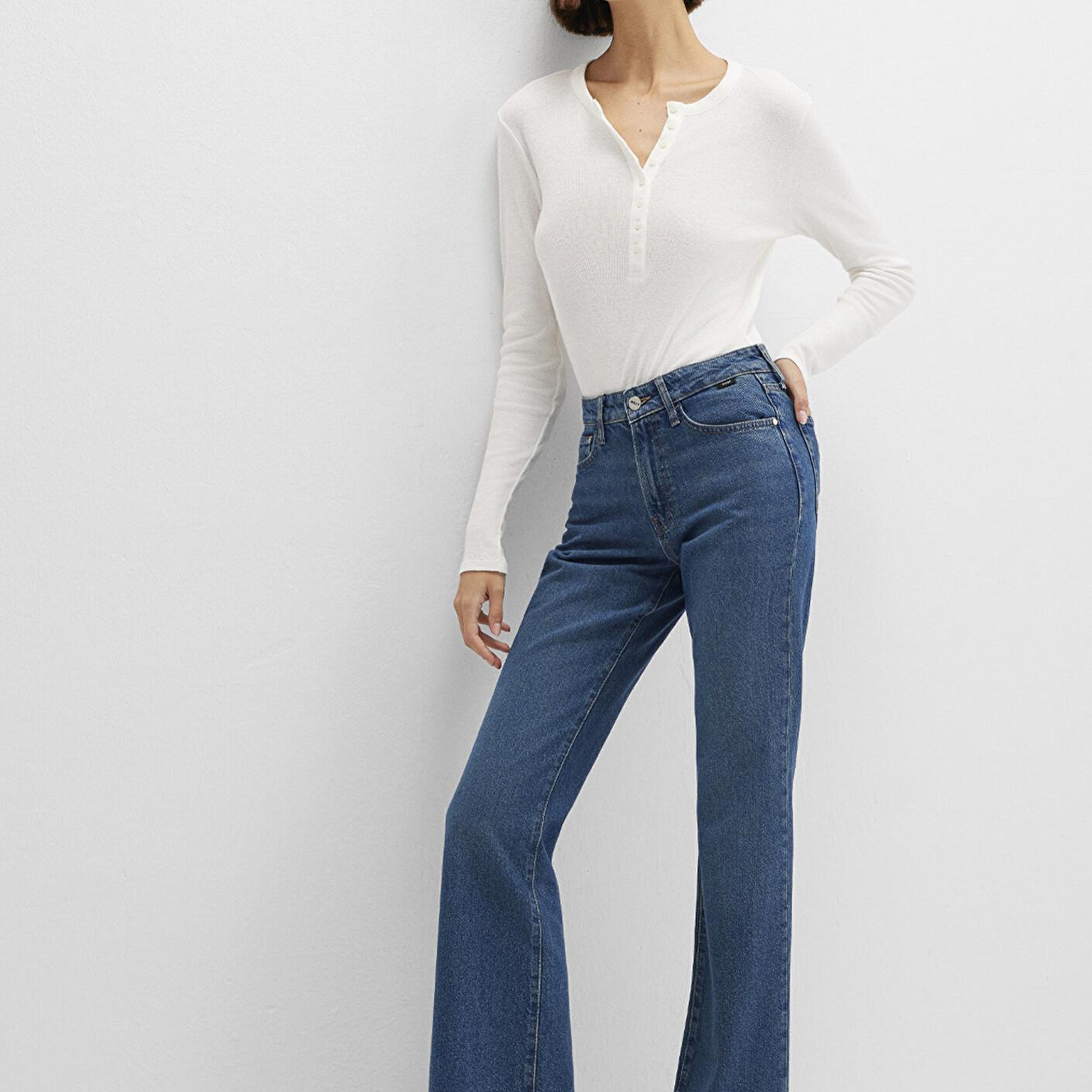 Mavi Miav Jeans 90lar Gölgeli Koyu Mavi Jean Pantolon 1010299-91180