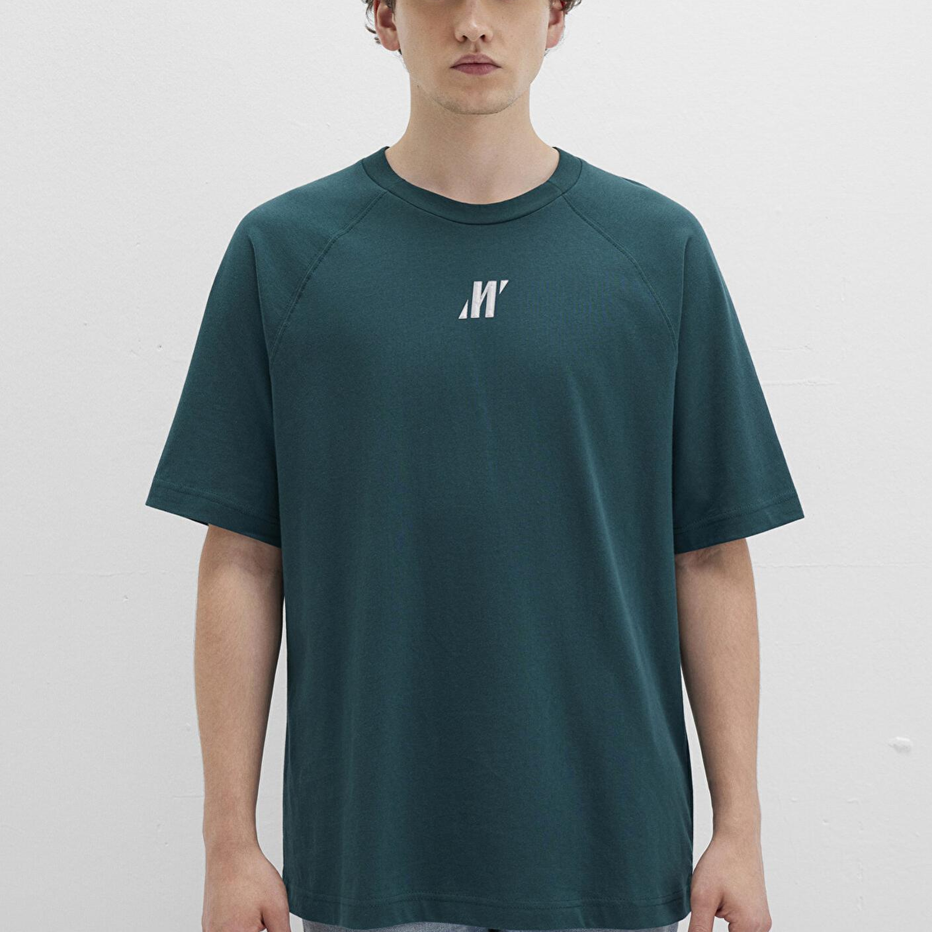 Mavi Pro Logo Baskılı Yeşil Tişört Loose Fit / Bol Rahat Kesim 0613076-71925