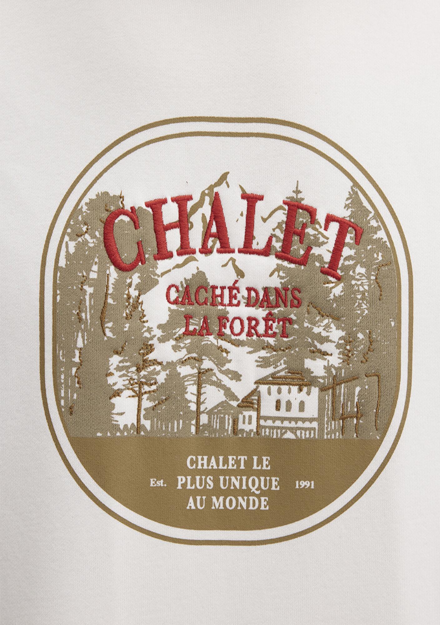 Mavi Chalet Nakışlı Ekru Sweatshirt 0S10484-70057