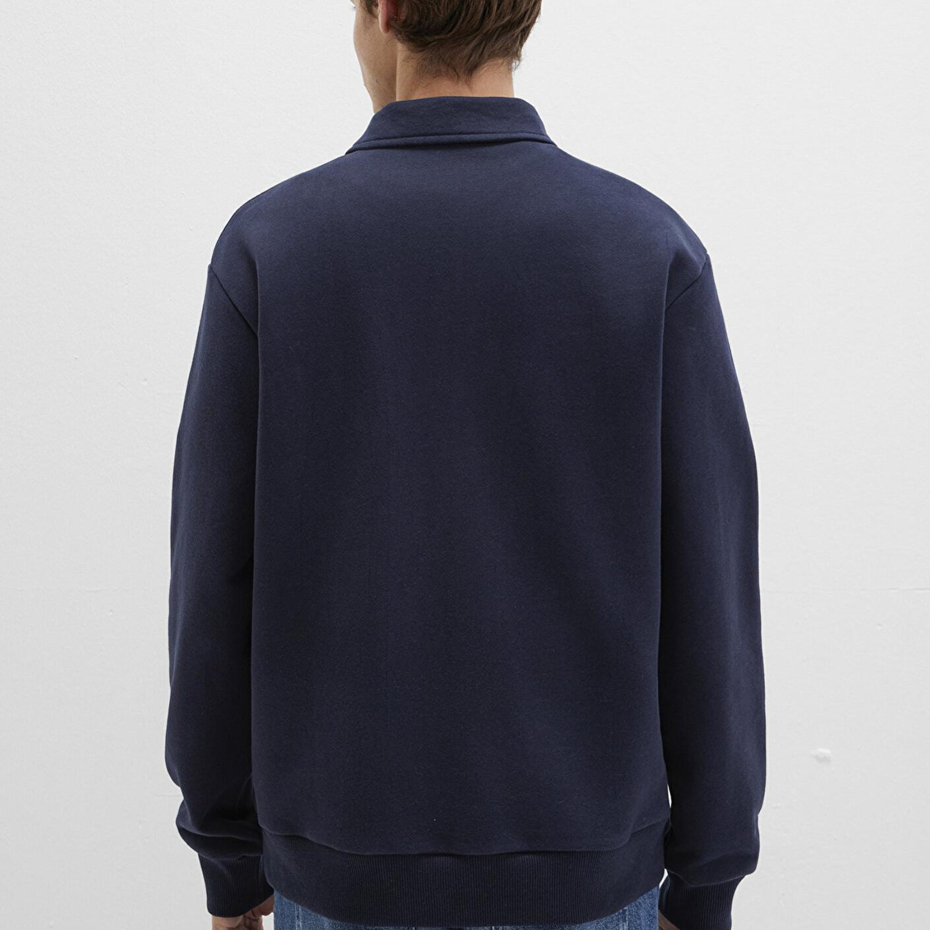 Mavi M Logo Baskılı Lacivert Sweatshirt 0S10494-70490