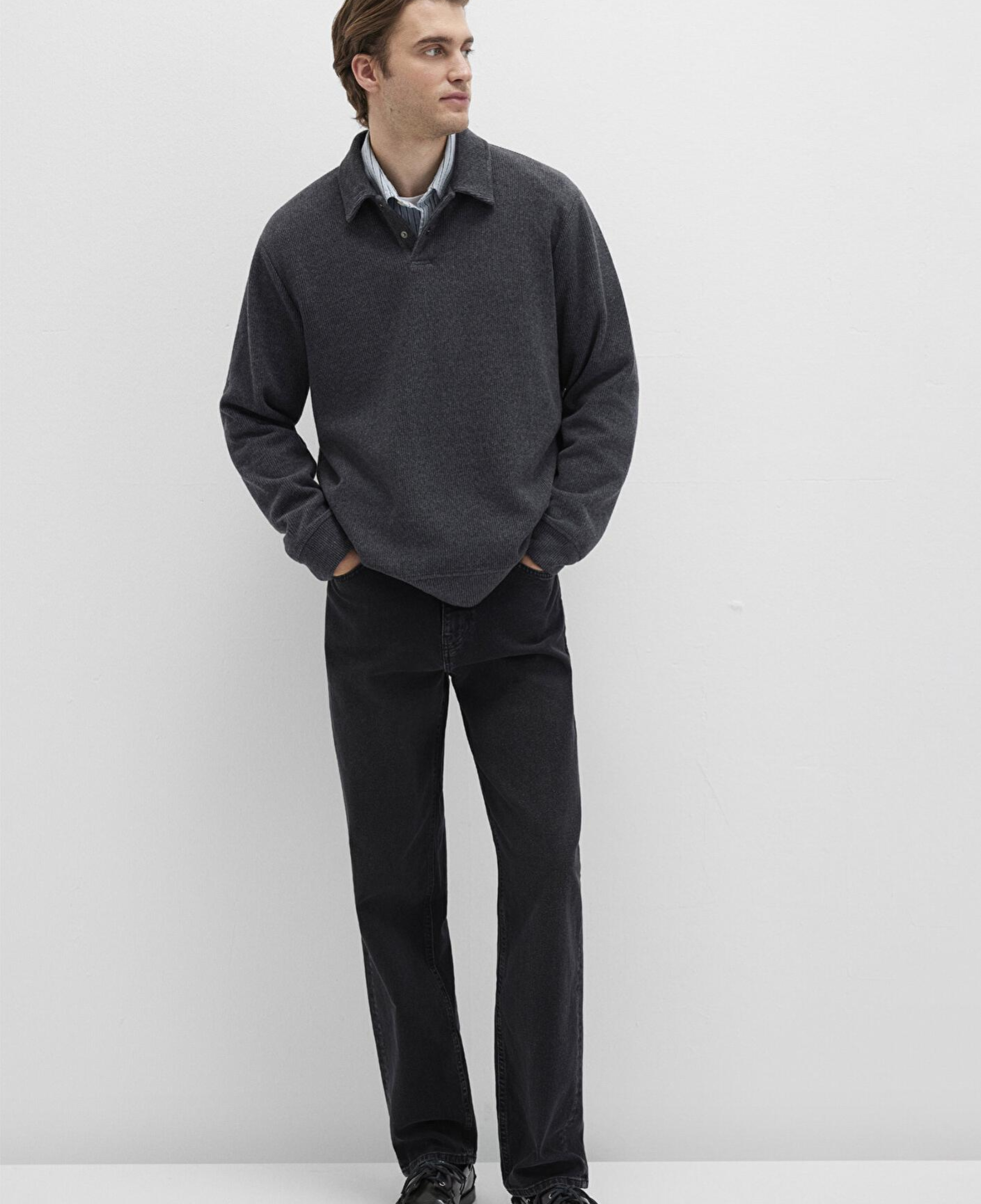 Mavi Antrasit Polo Sweatshirt 0S10476-80023