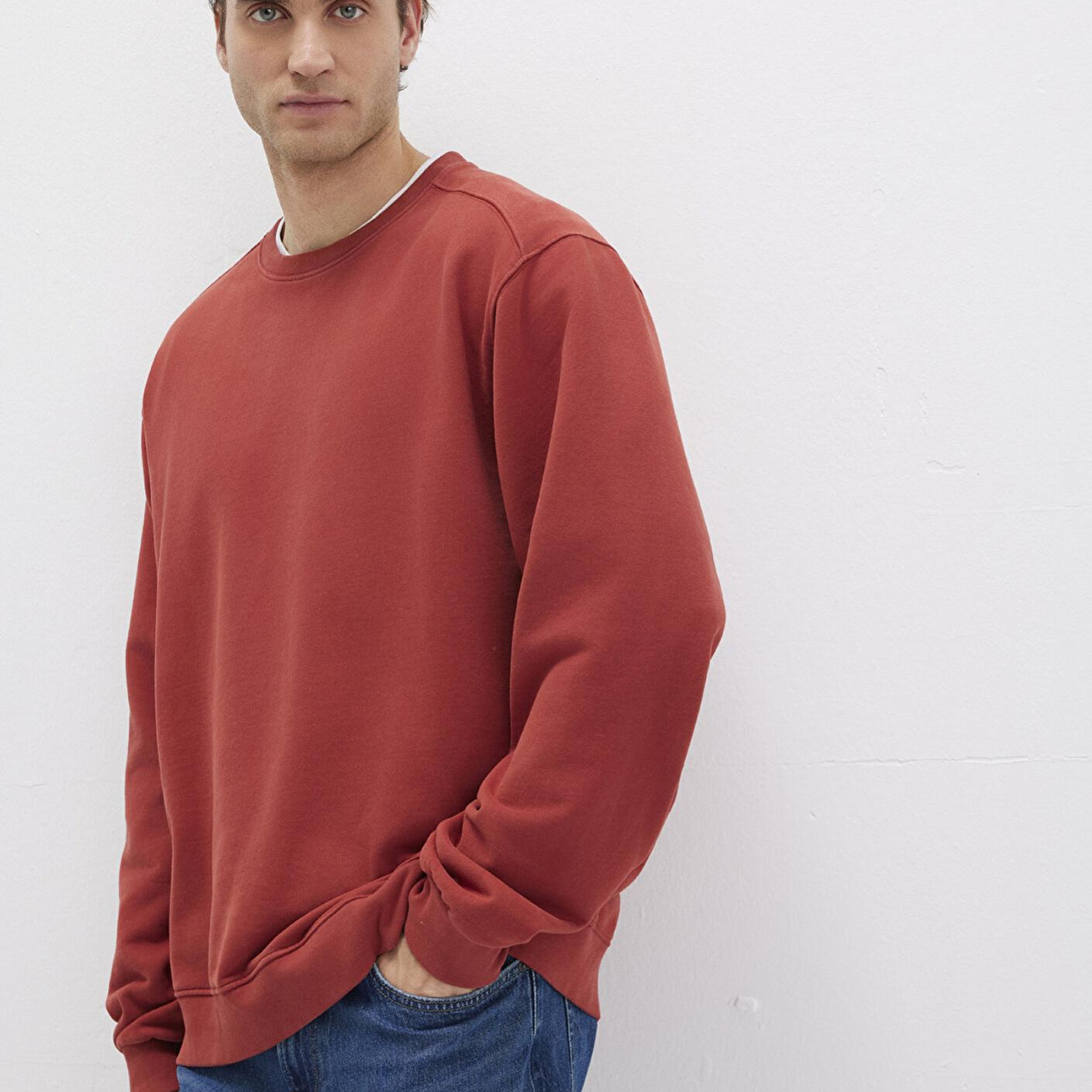 Mavi Bisiklet Yaka Kırmızı Sweatshirt 0S10482-70457