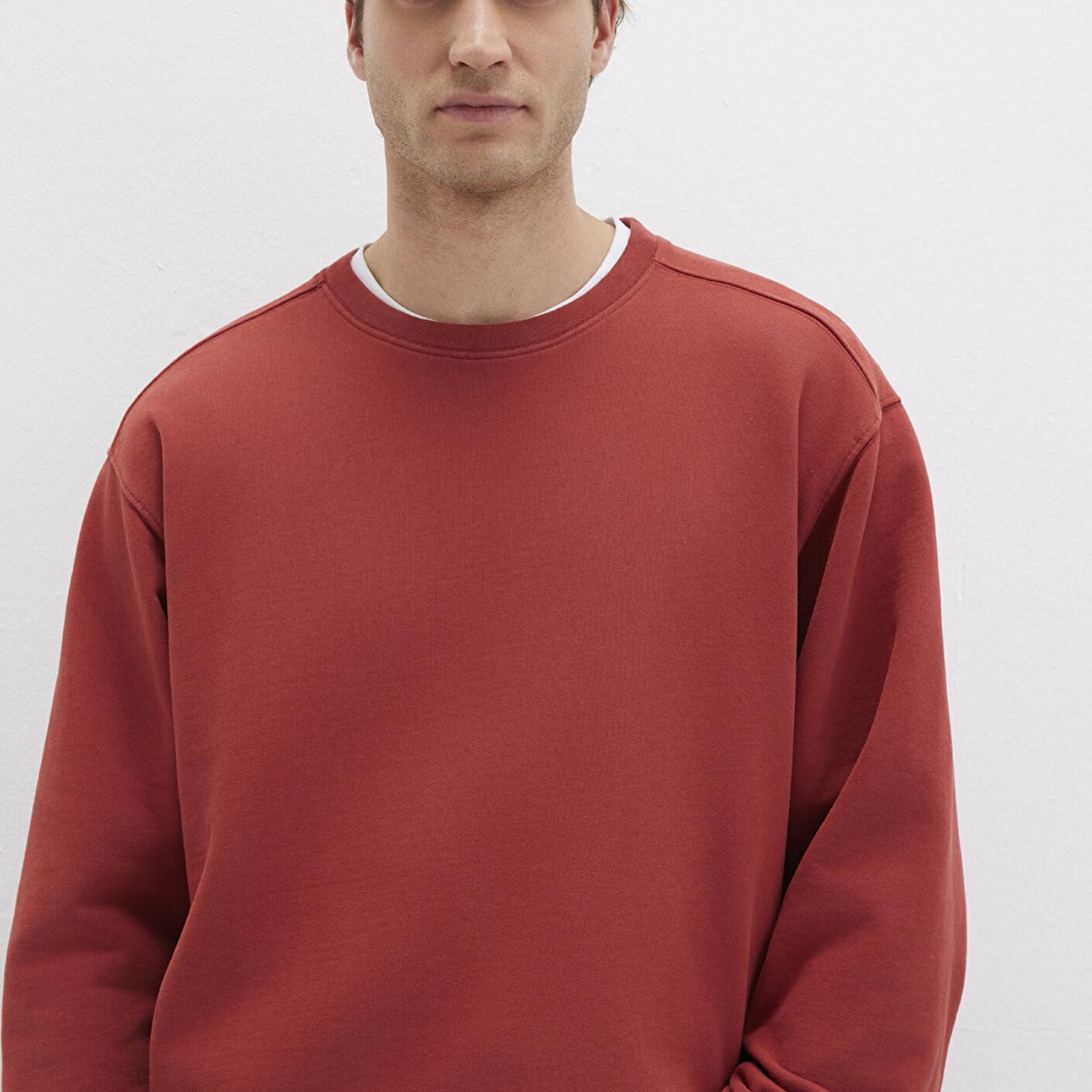 Mavi Bisiklet Yaka Kırmızı Sweatshirt 0S10482-70457