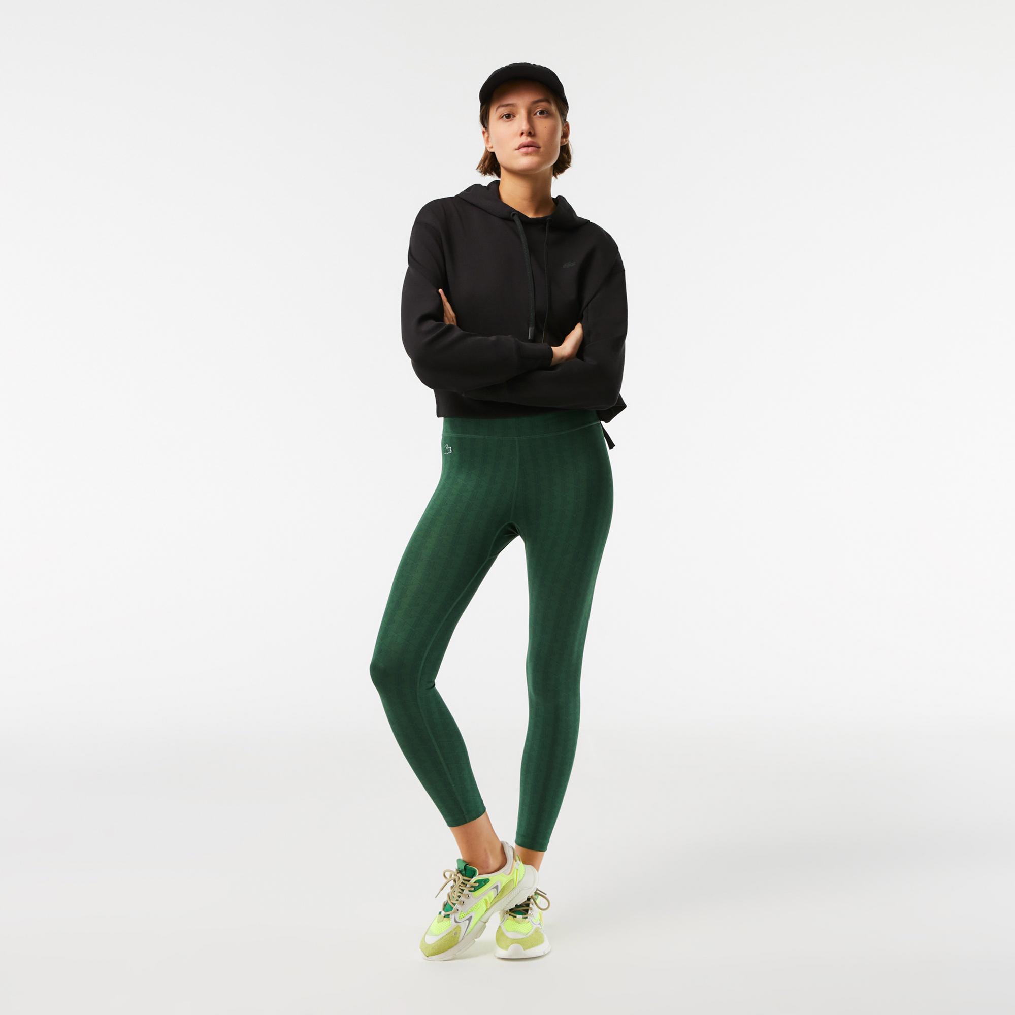 Lacoste Kadın Relaxed Fit Kapüşonlu Siyah Sweatshirt