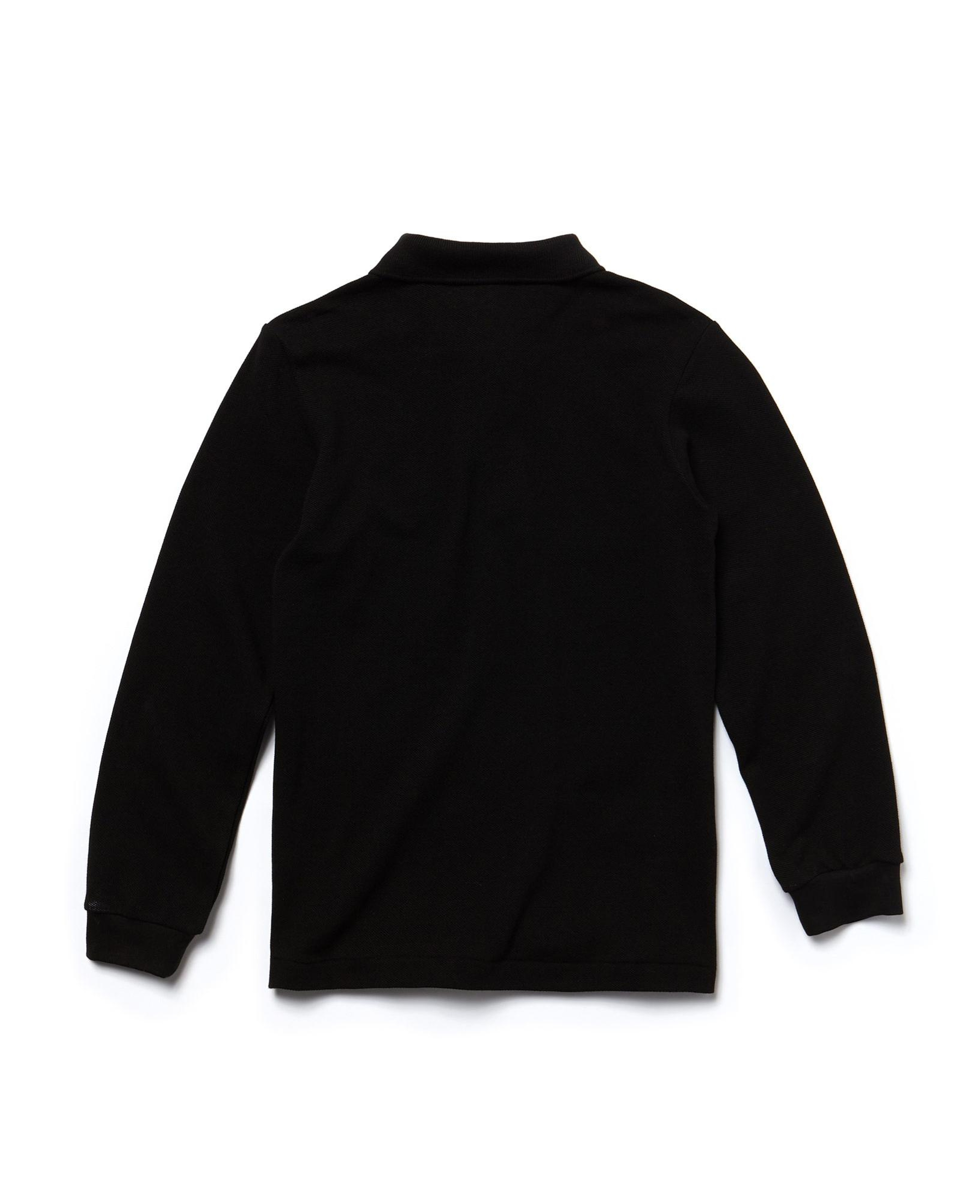 Lacoste Erkek Çocuk Regular Fit Uzun Kollu Siyah Polo