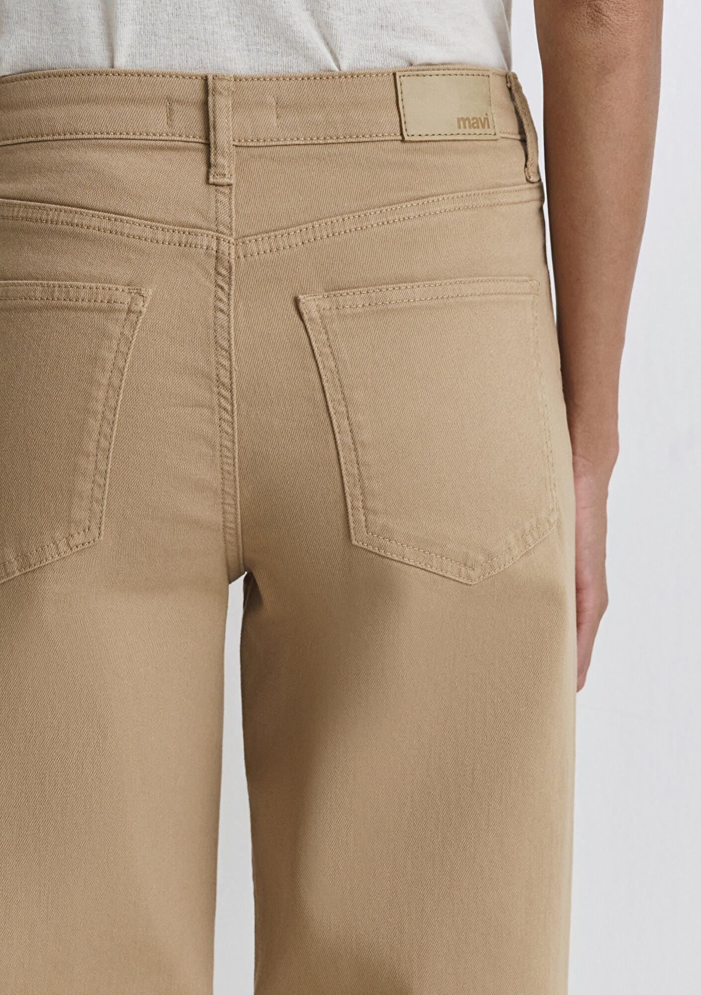 Mavi Malibu Bej Gabardin Pantolon 1010152-91198