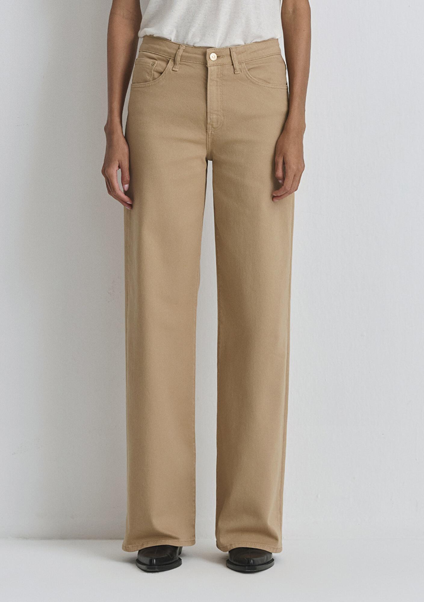 Mavi Malibu Bej Gabardin Pantolon 1010152-91198