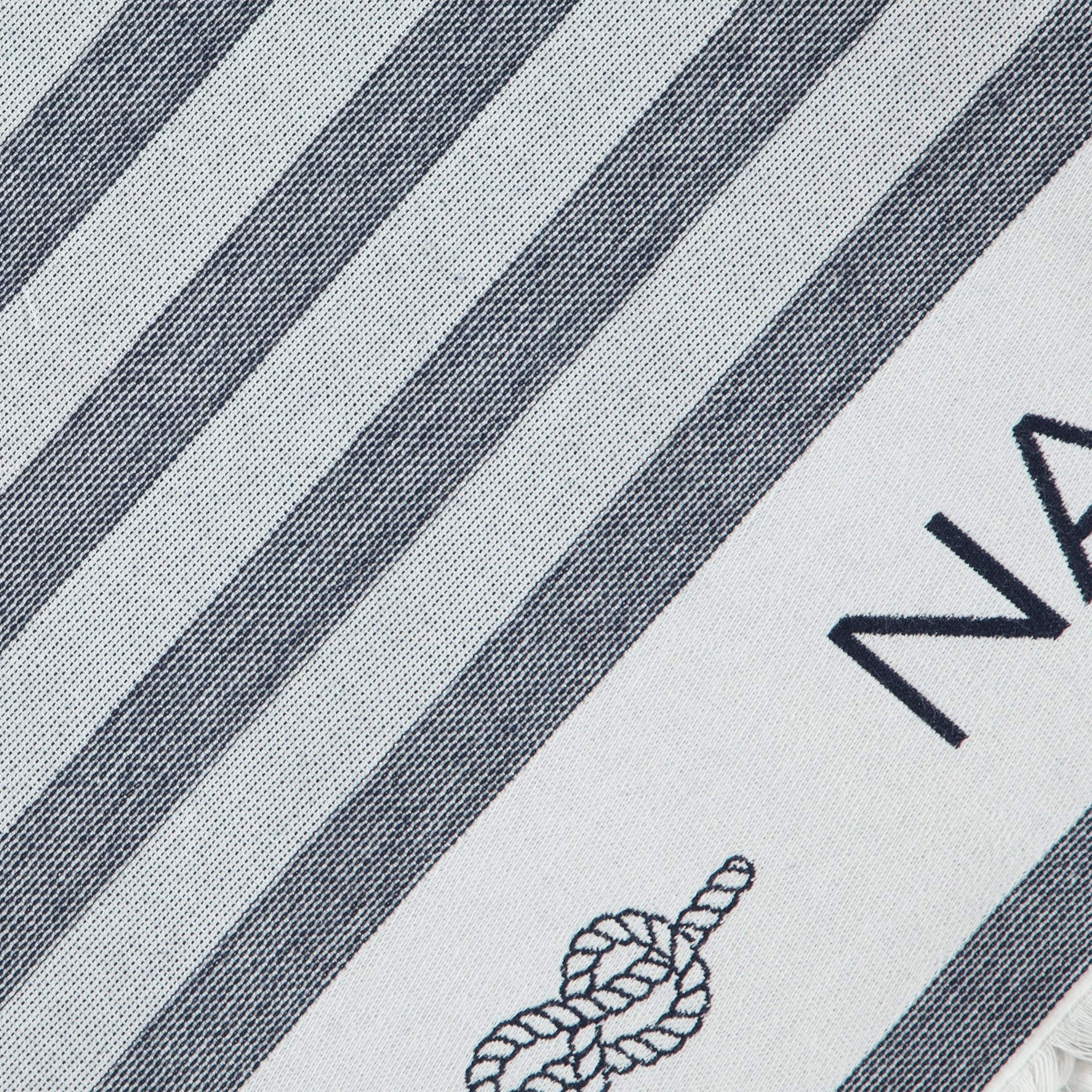 Nautica Unisex Lacivert Çizgili Peştemal