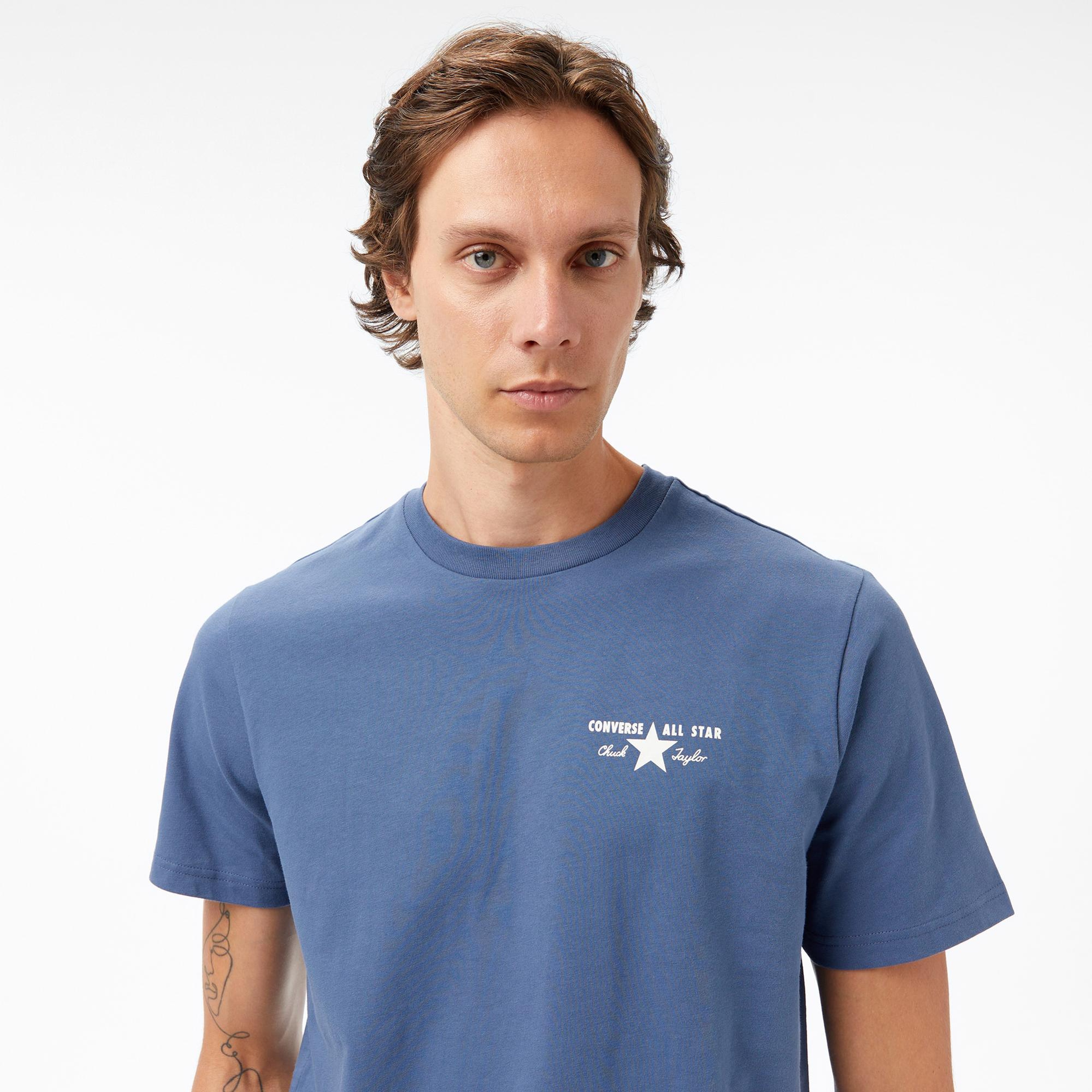 Converse Erkek Mavi T-Shirt