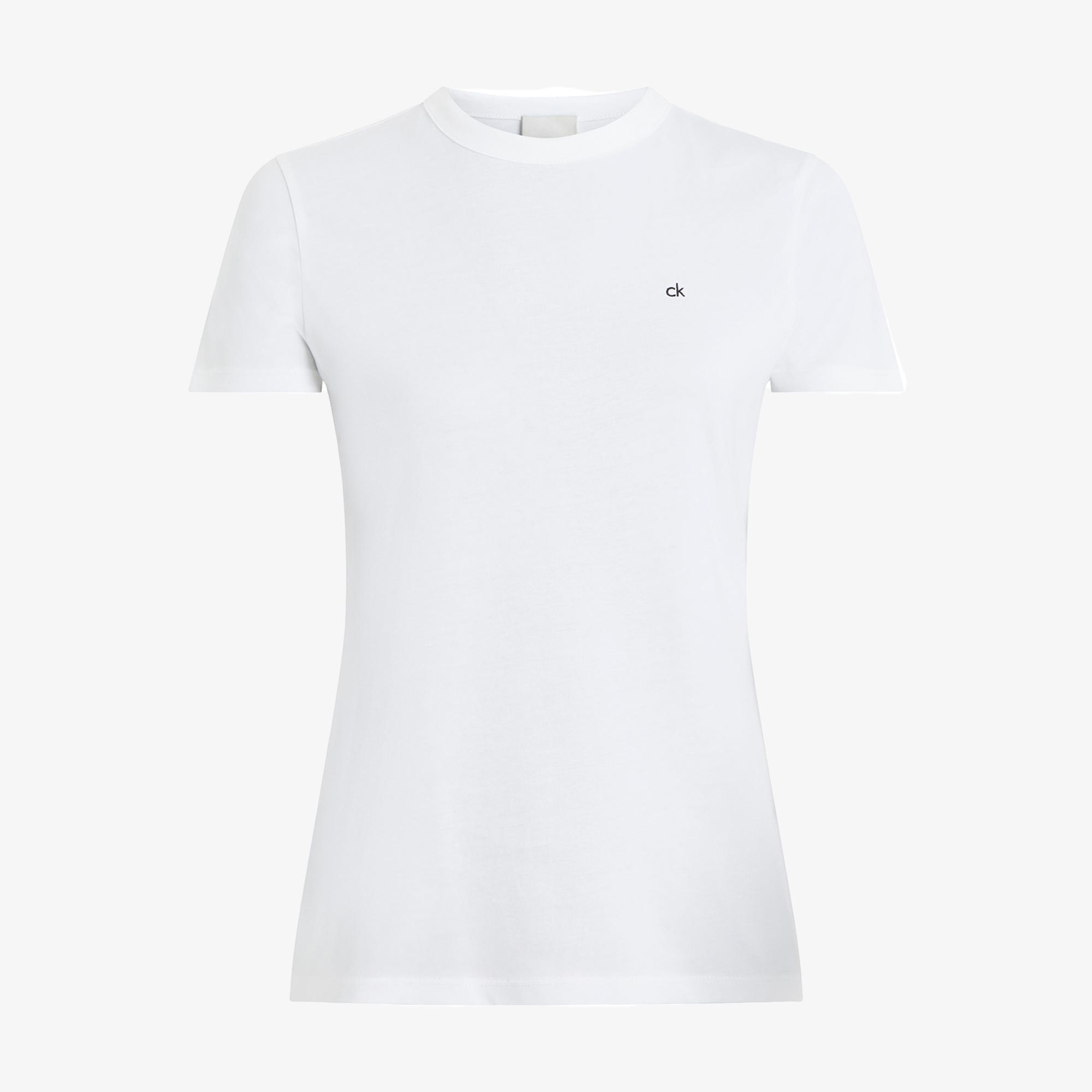 Calvin Klein Graphic Slim Kadın Beyaz T-Shirt