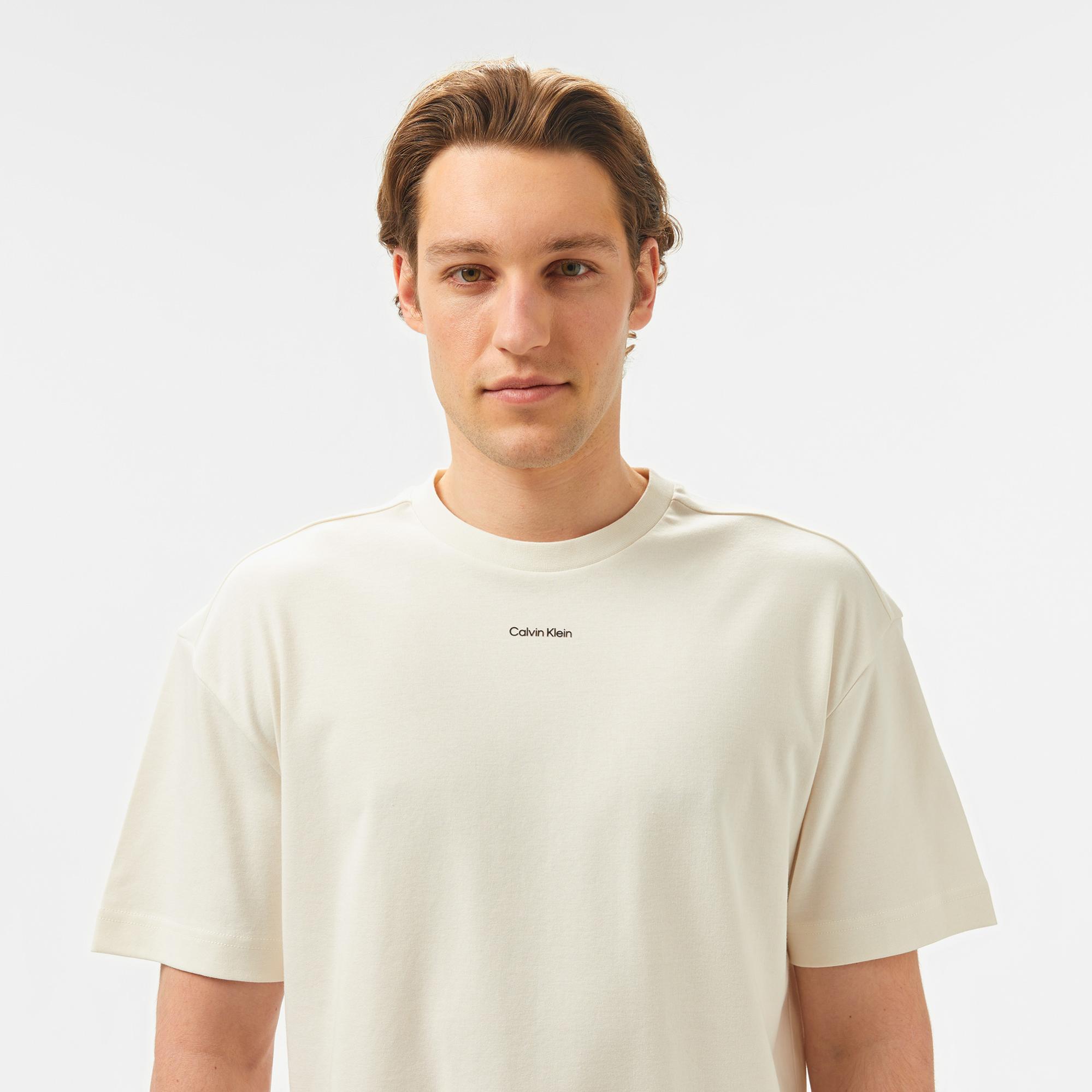 Calvin Klein Erkek Beyaz T-Shirt