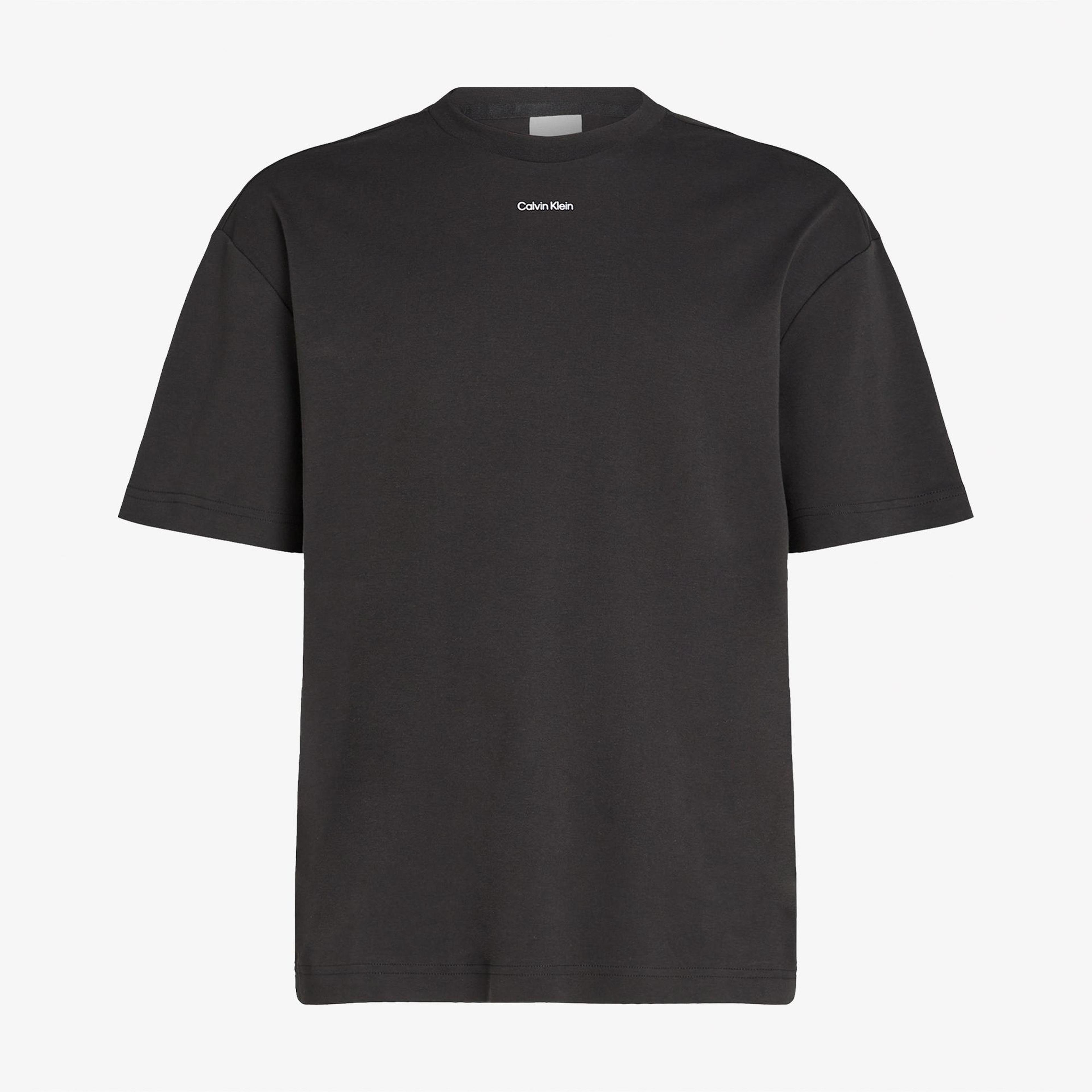 Calvin Klein Nano Logo İnterlo Erkek Siyah T-Shirt