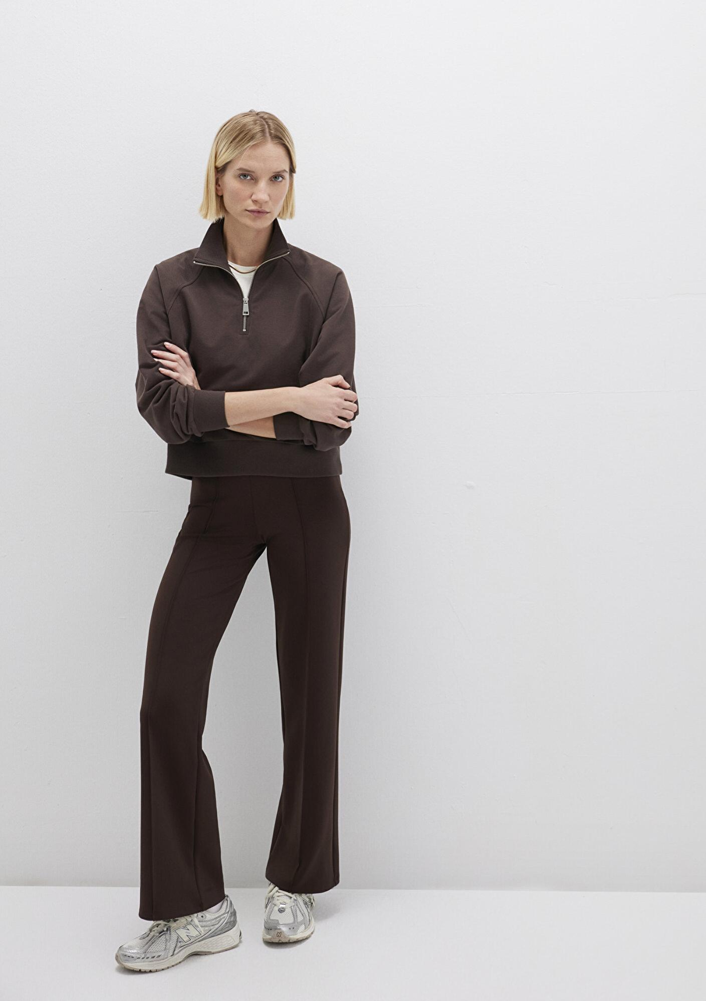 Mavi Kahverengi Örme Pantolon 1010968-70236