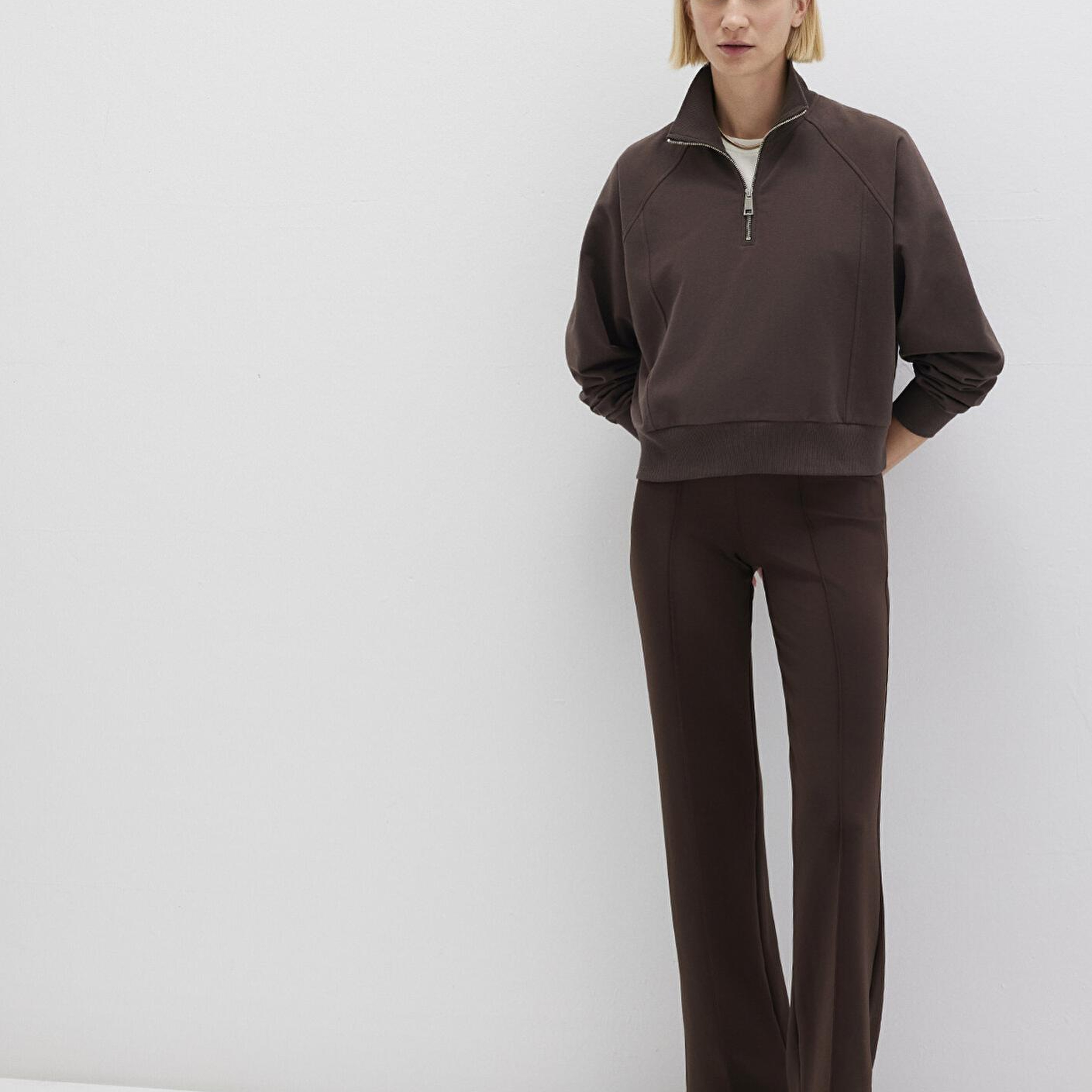 Mavi Kahverengi Örme Pantolon 1010968-70236