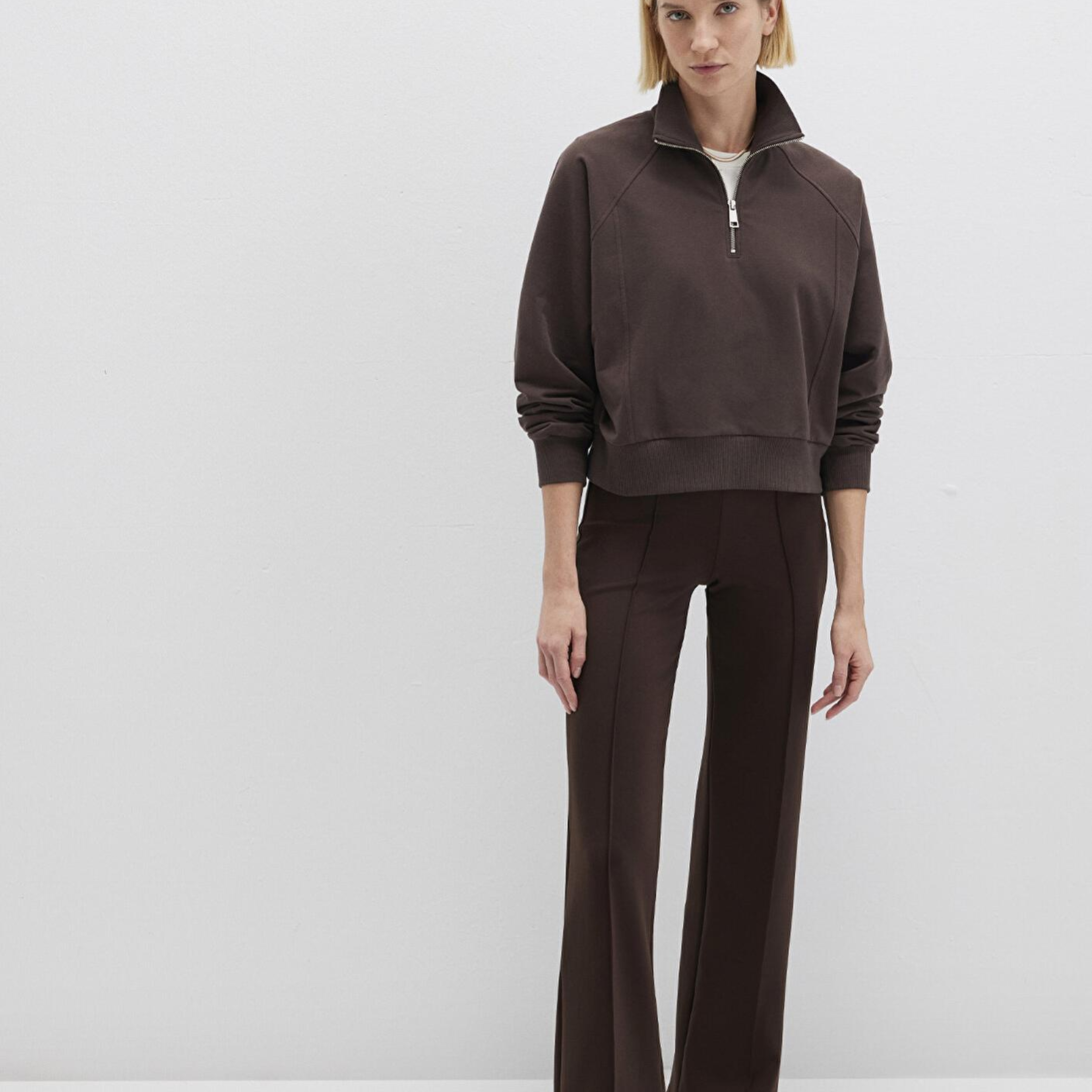 Mavi Kahverengi Örme Pantolon 1010968-70236