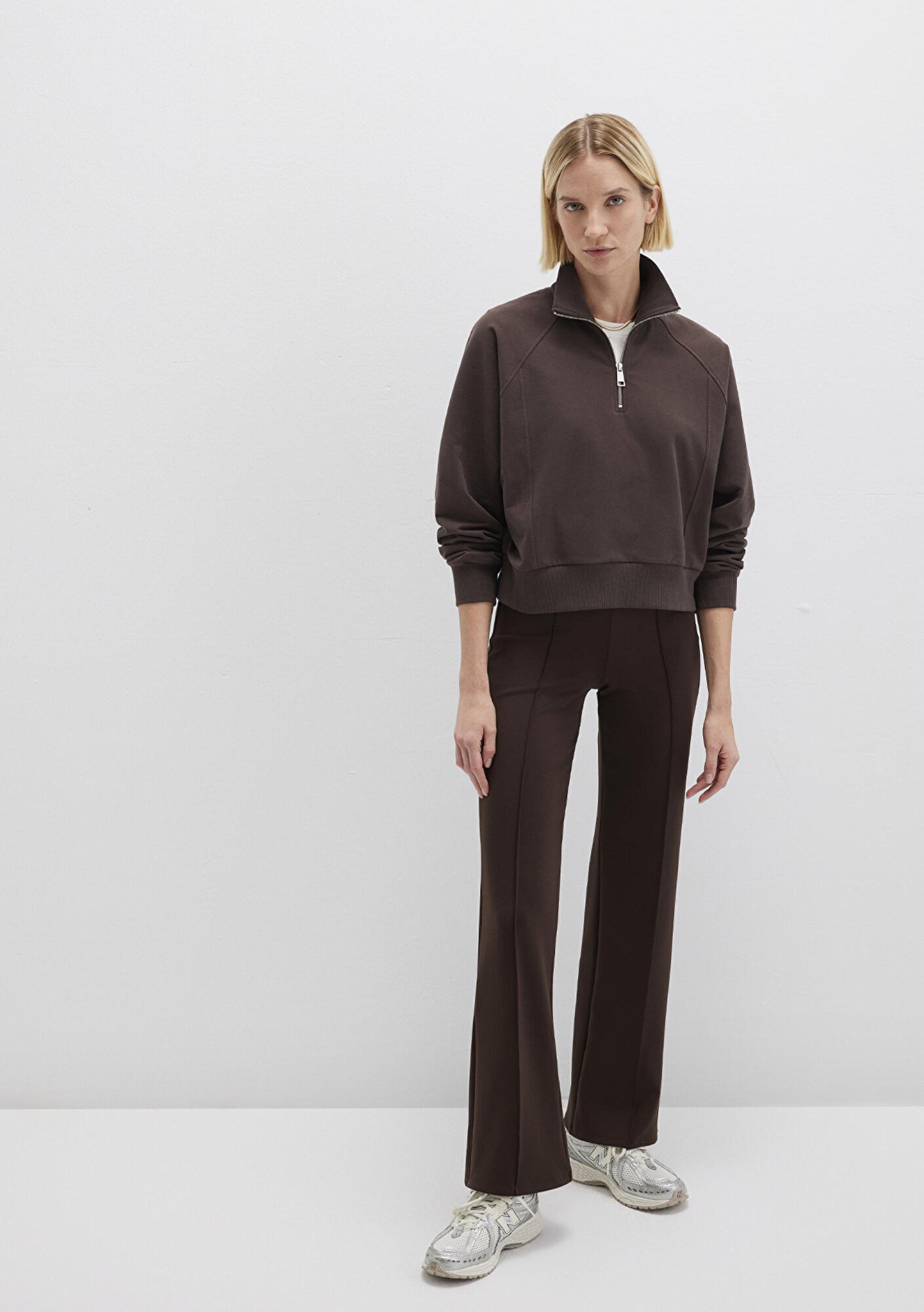 Mavi Kahverengi Örme Pantolon 1010968-70236