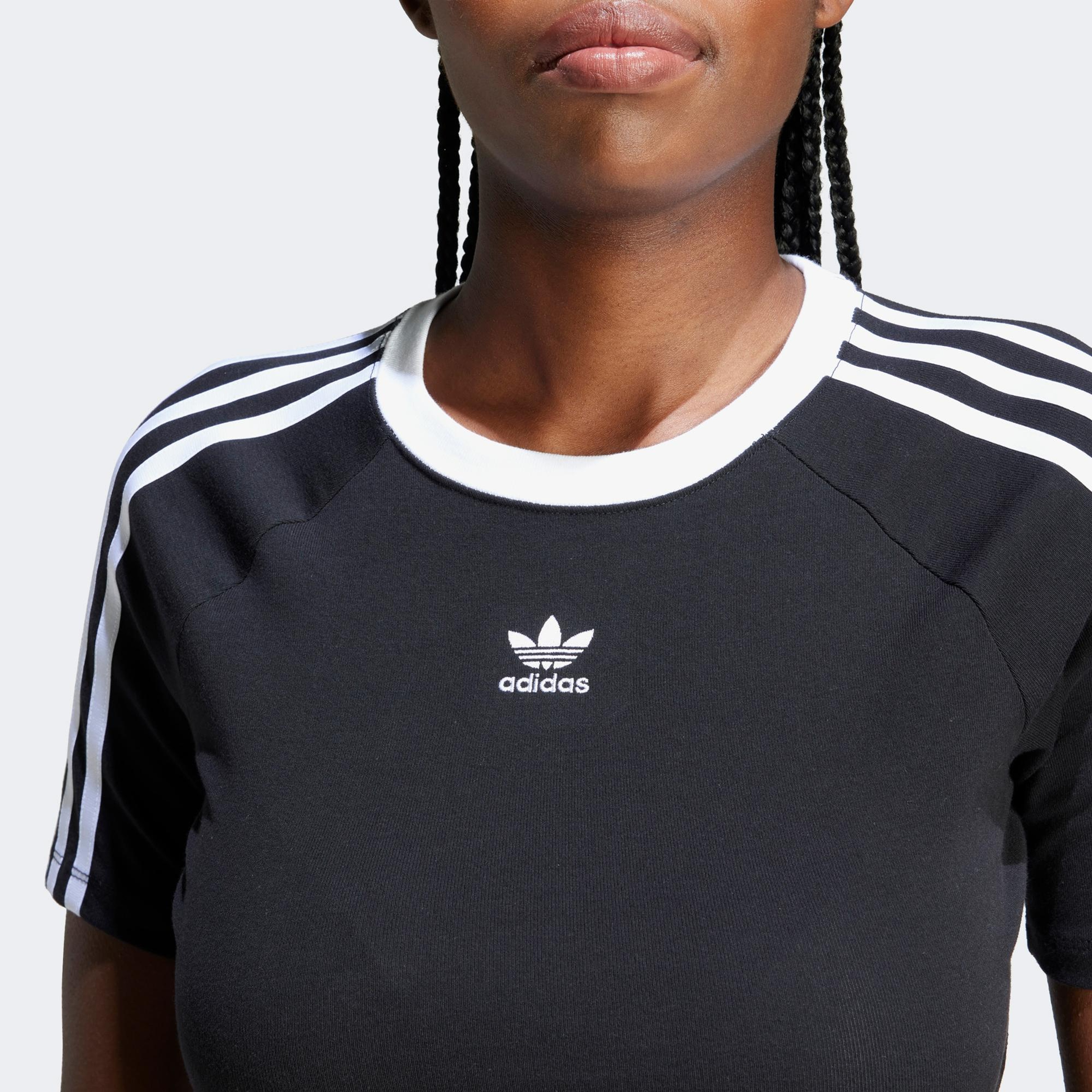 adidas 3-Stripes Baby Kadın Siyah T-Shirt