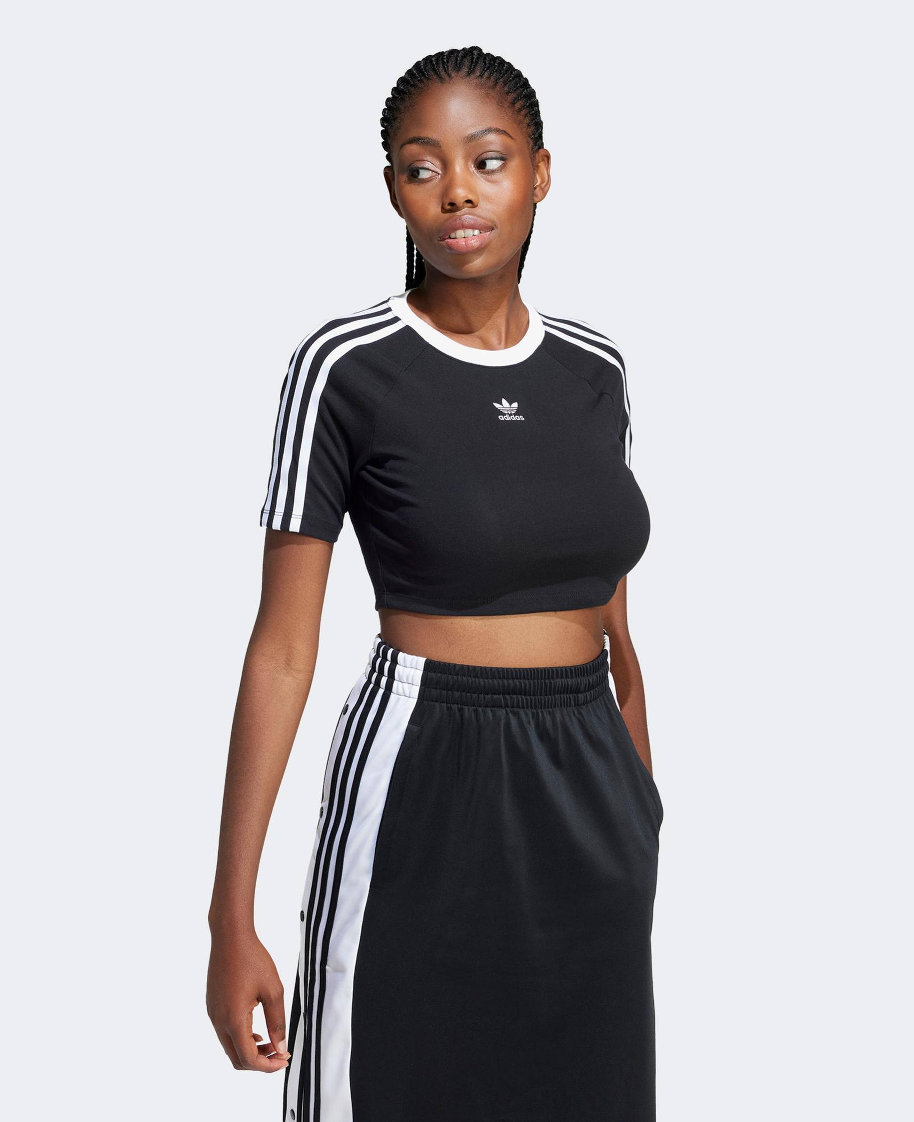 adidas 3-Stripes Baby Kadın Siyah T-Shirt