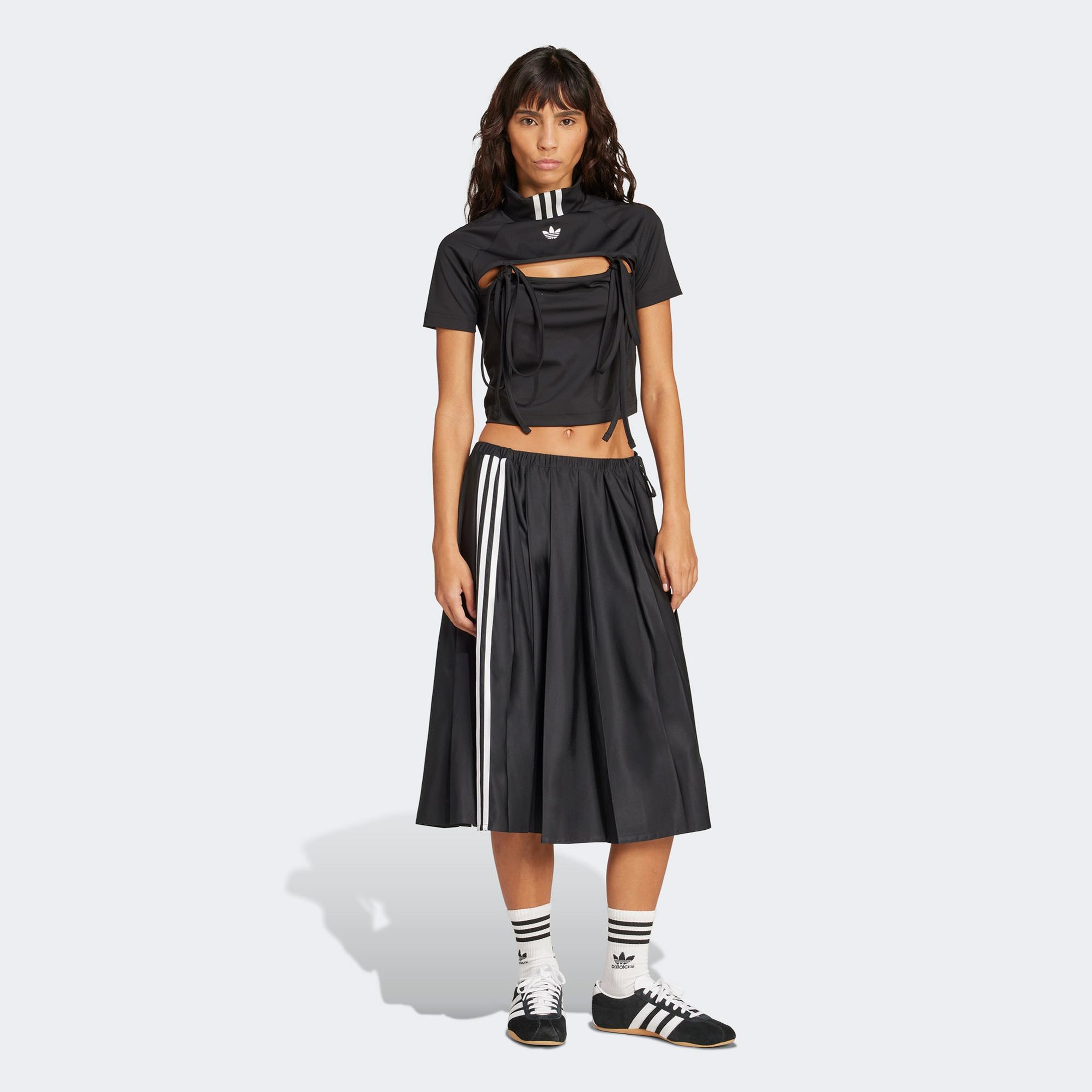 adidas Pleat Maxi Kadın Siyah Etek