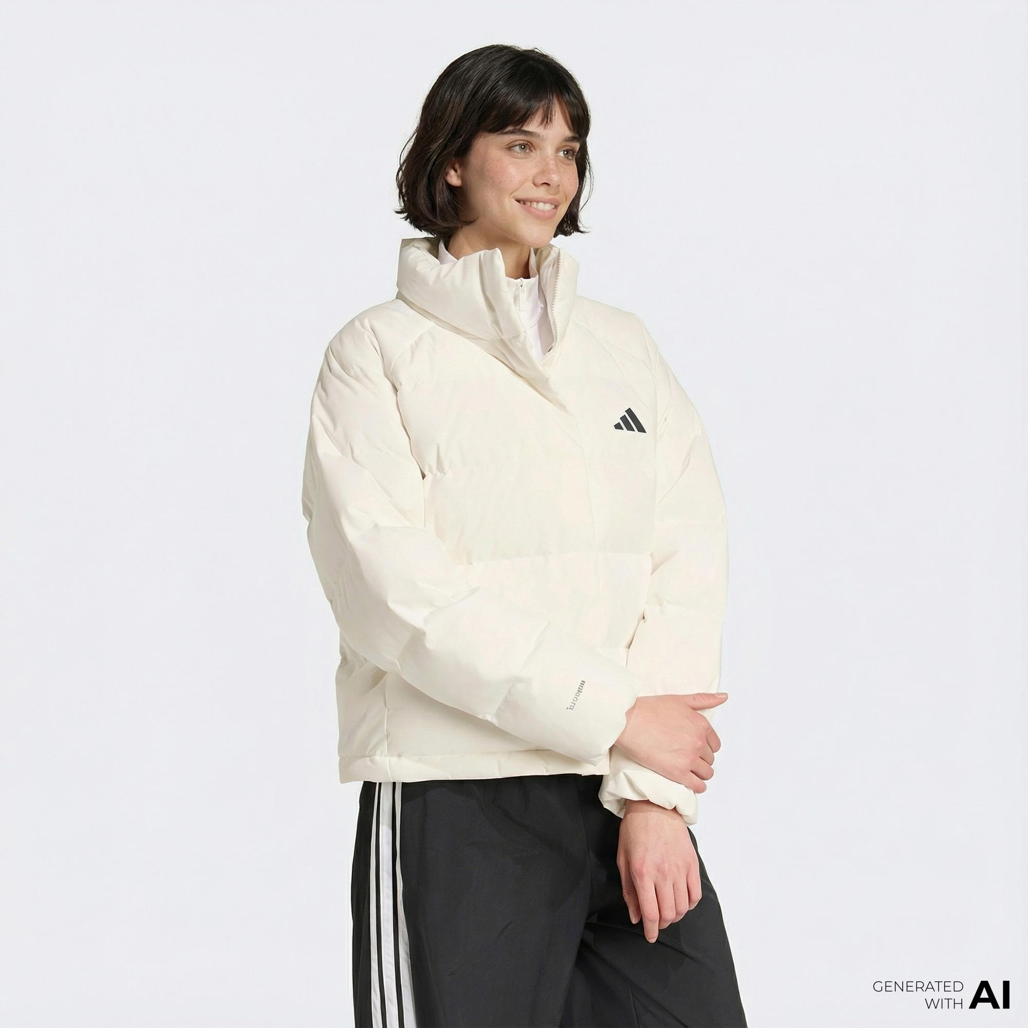 adidas Helionic Relaxed Kadın Beyaz Ceket