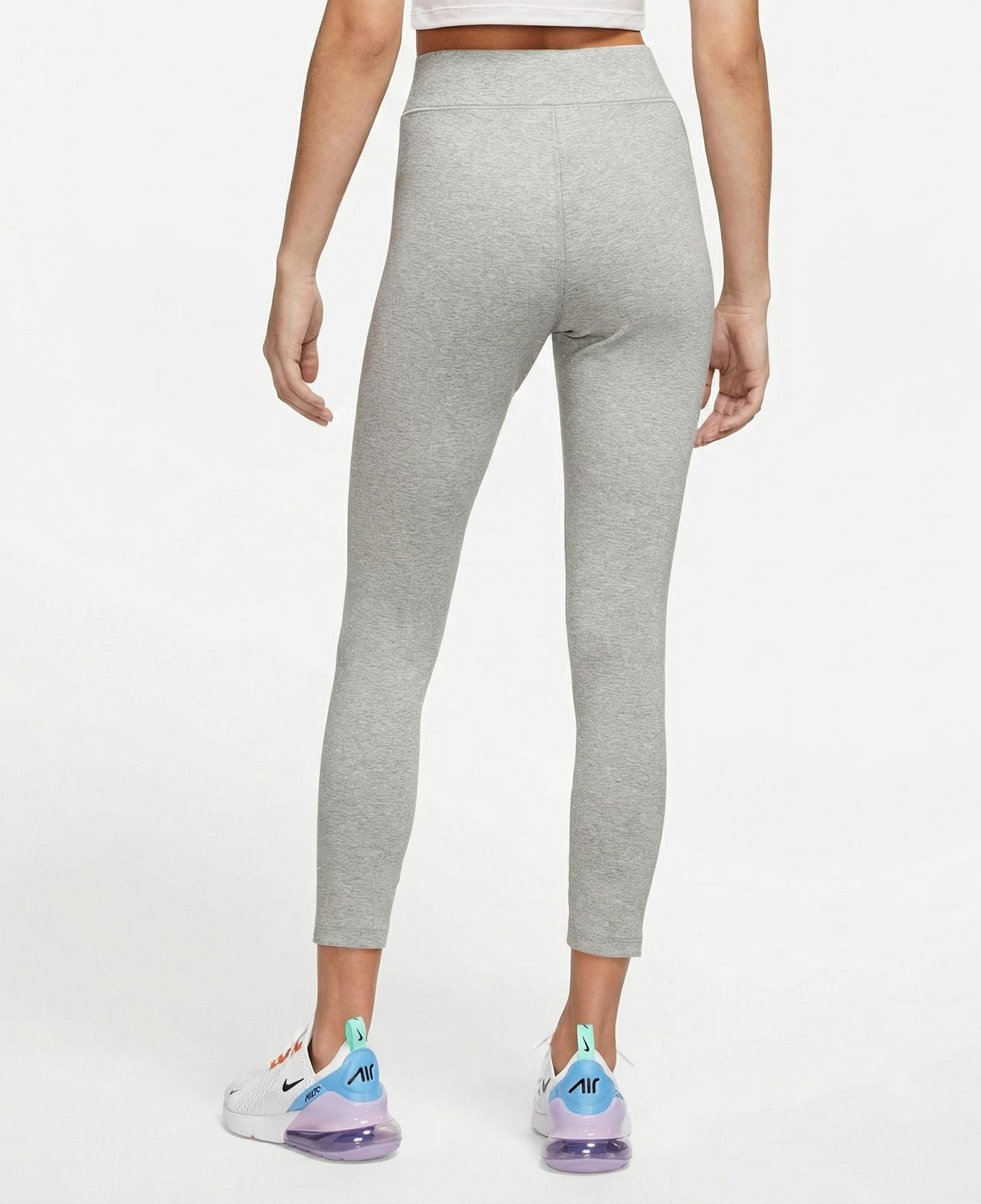 Nike Sportswear Classic High Rise 7/8 Kadın Gri Tayt