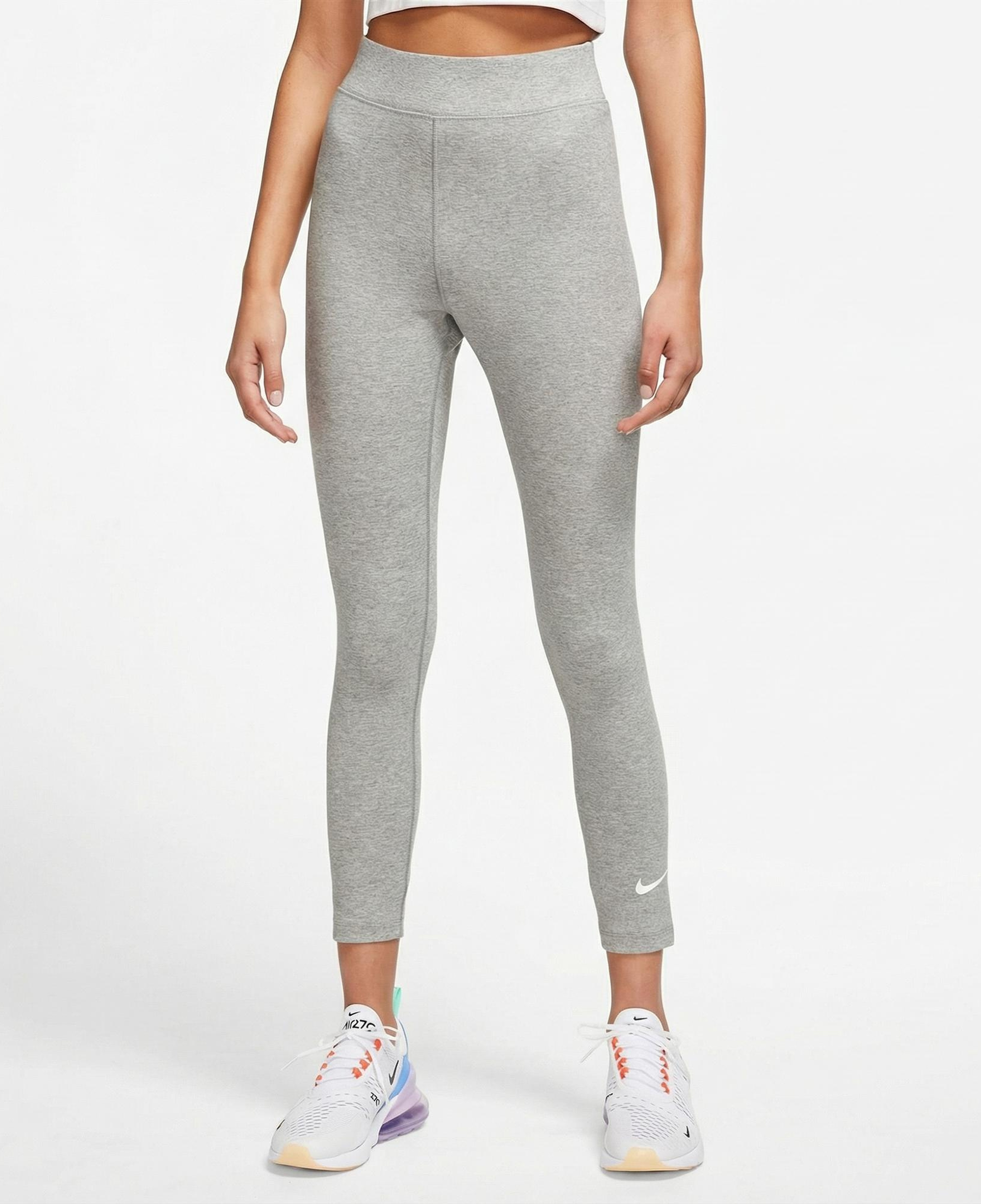 Nike Sportswear Classic High Rise 7/8 Kadın Gri Tayt