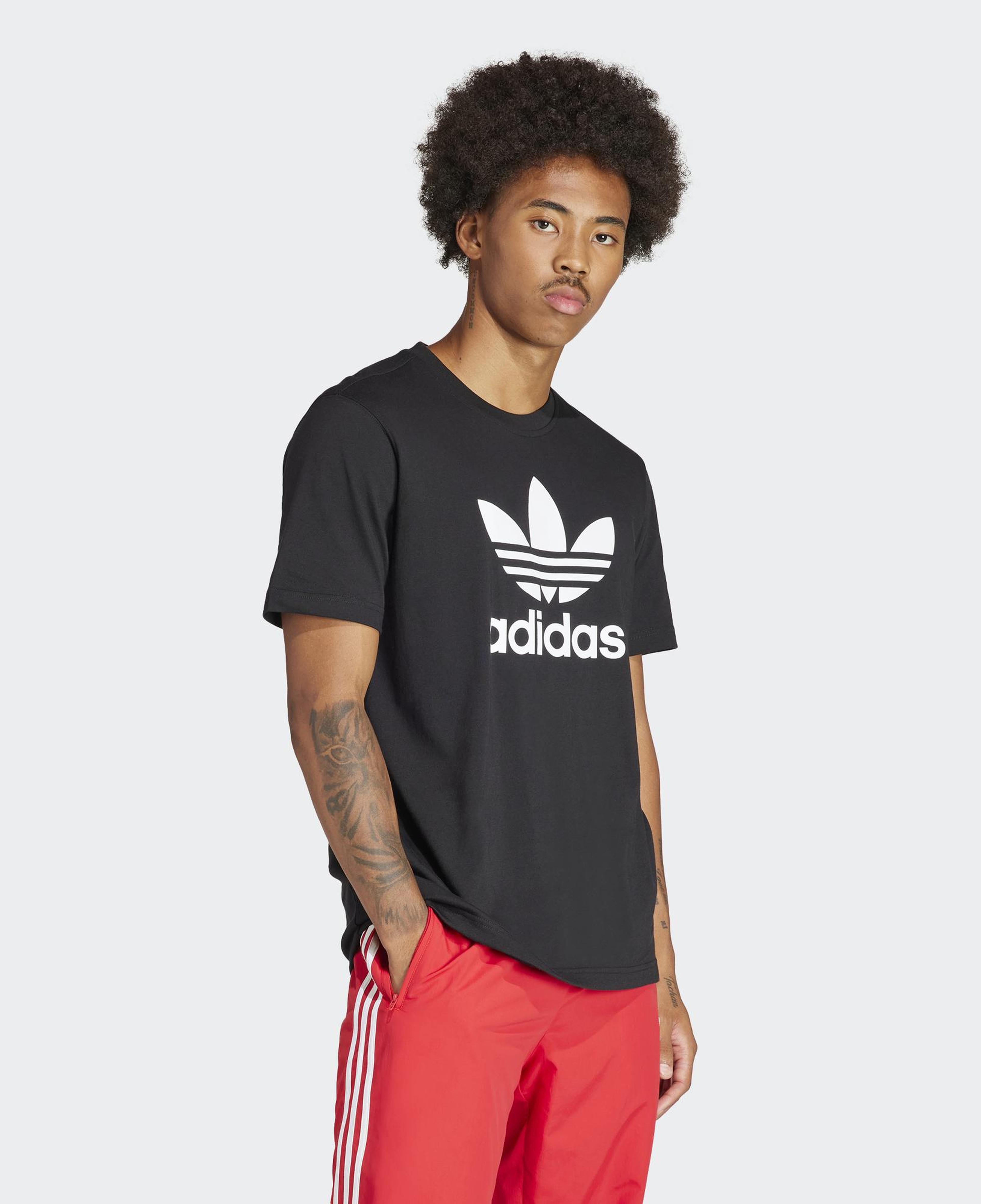 adidas Trefoil Erkek Siyah T-Shirt