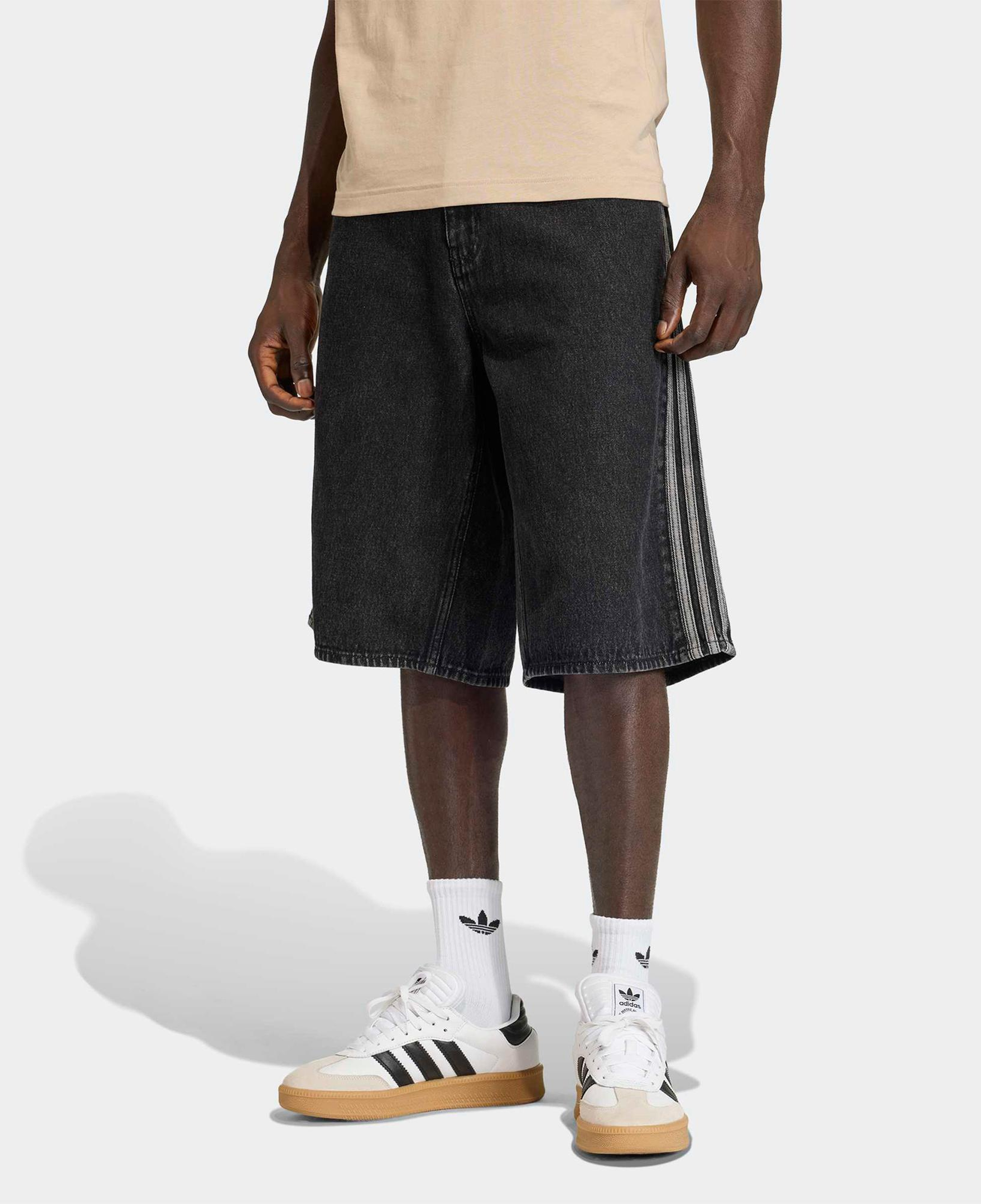 adidas Firebird Adicolor Denim Erkek Siyah Şort
