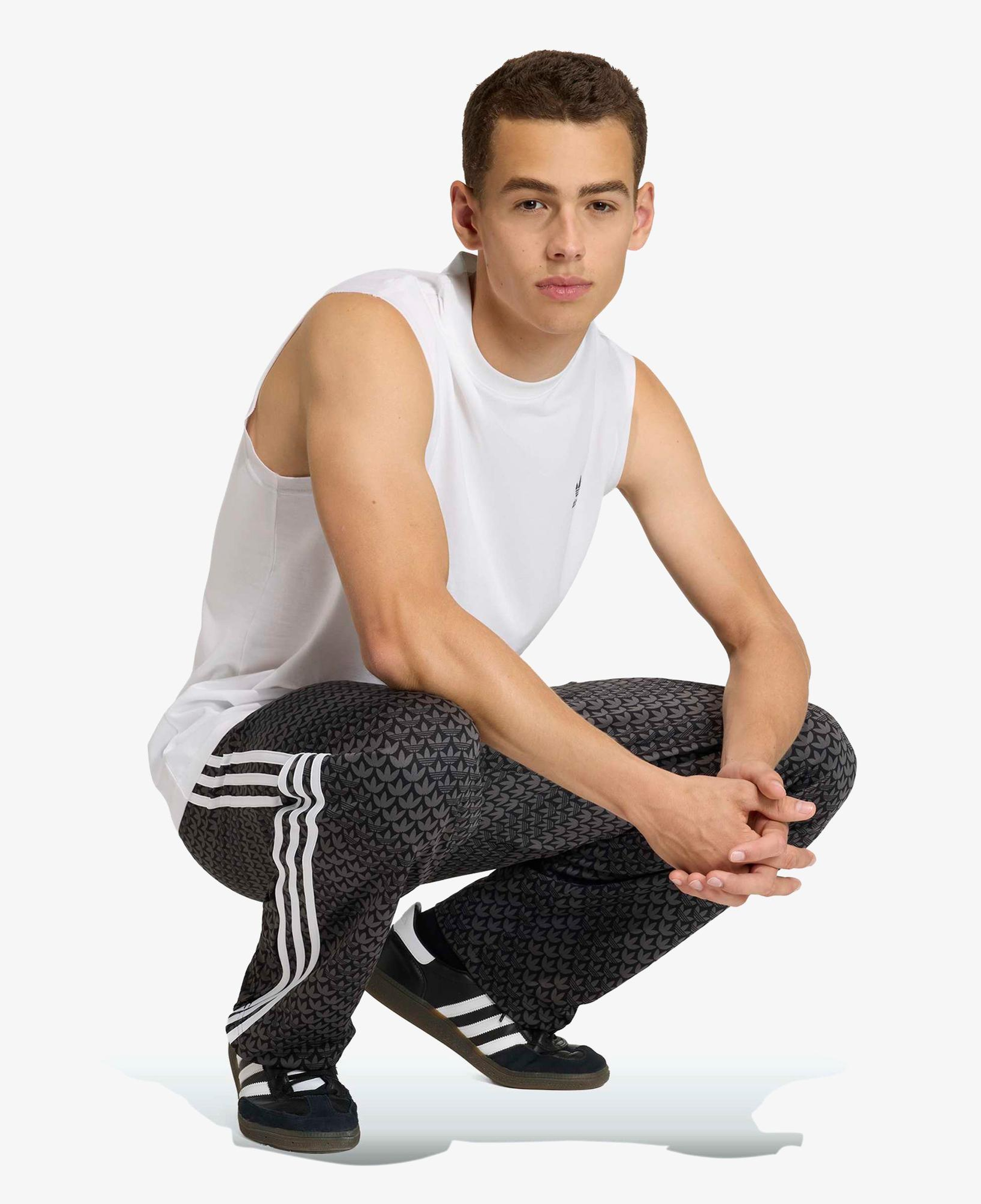 adidas Firebird Monogram Erkek Siyah Eşofman Altı