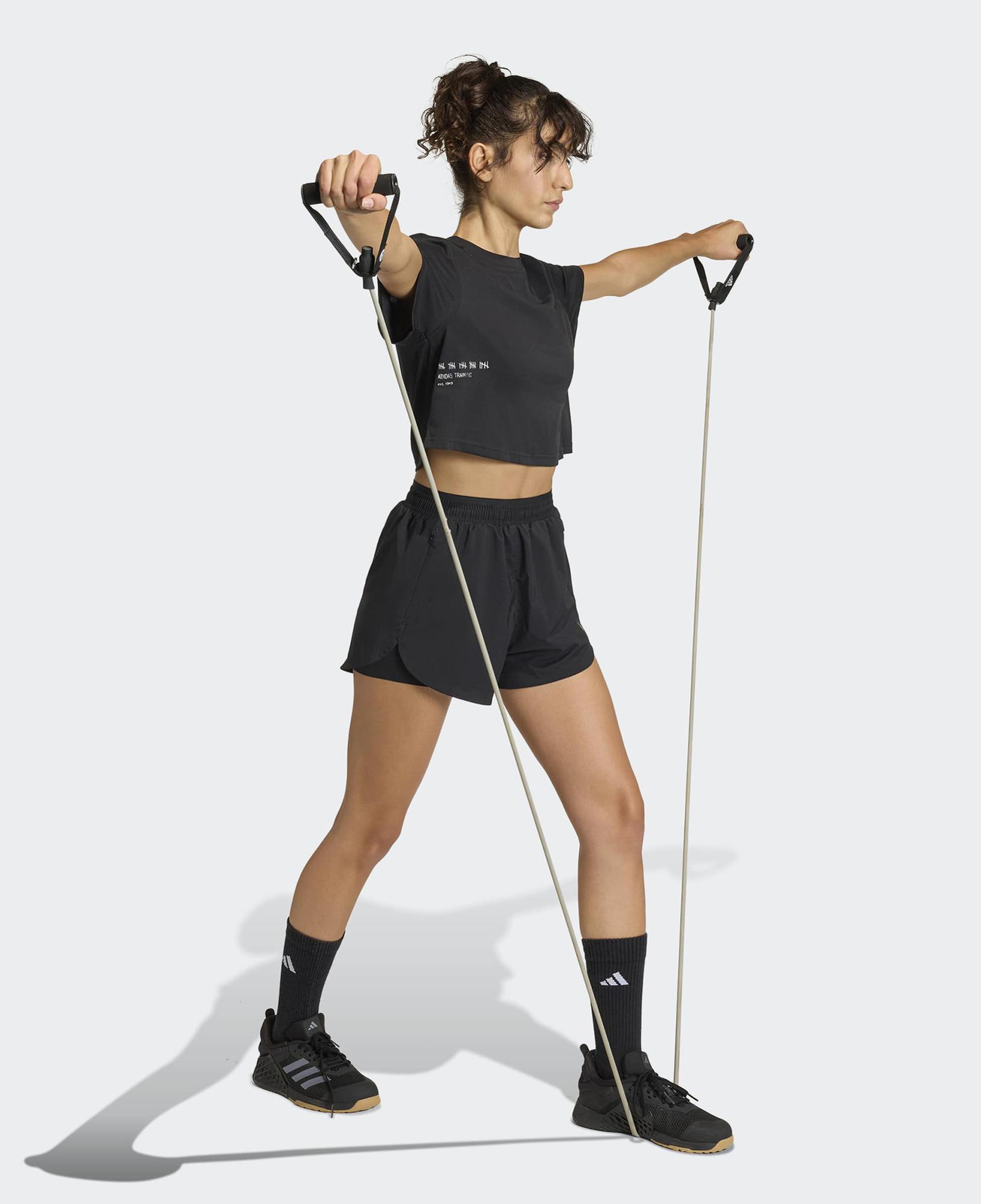 adidas Climacool Power Training Kadın Siyah Crop T-Shirt