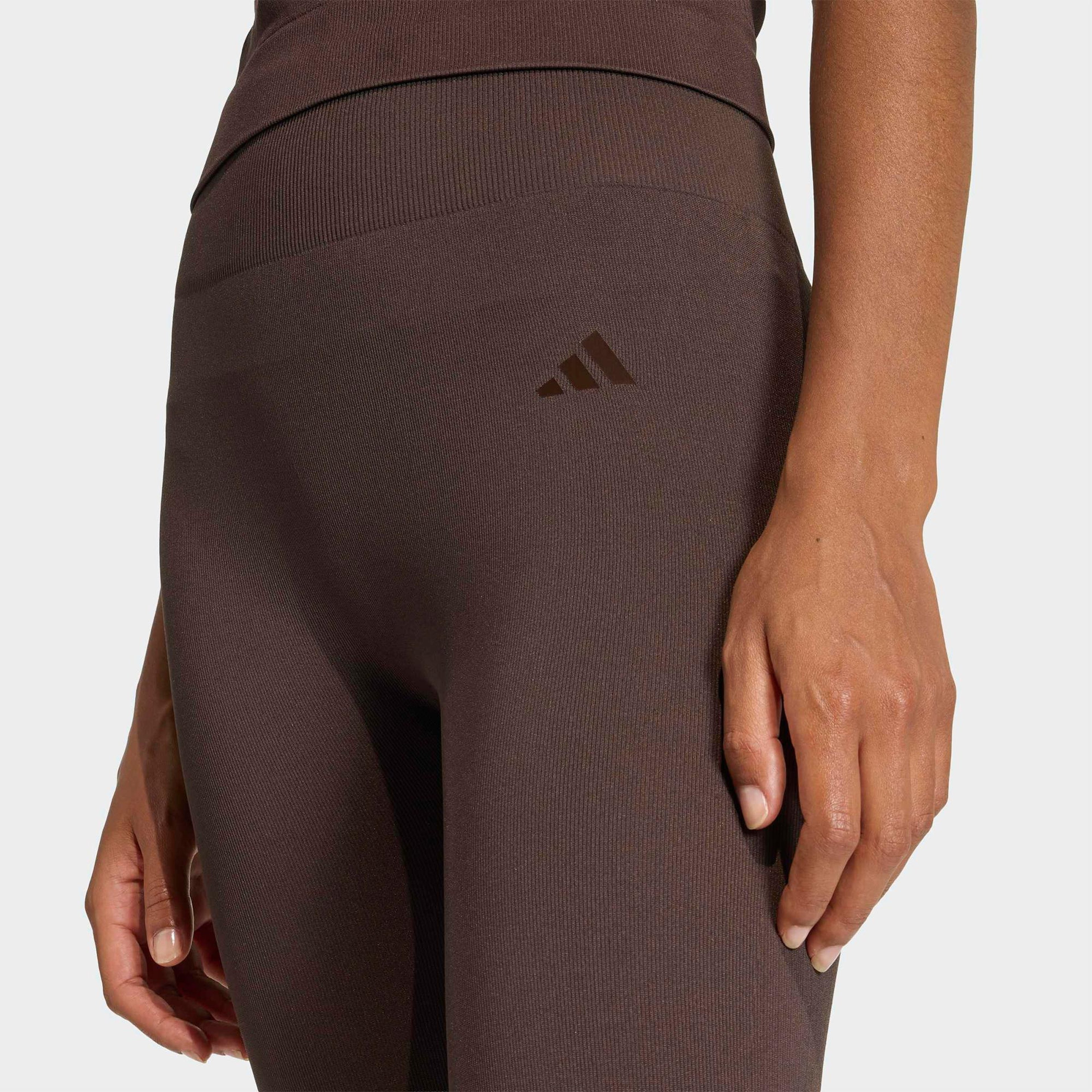 adidas Workout Essentials Kadın Kahverengi Tayt