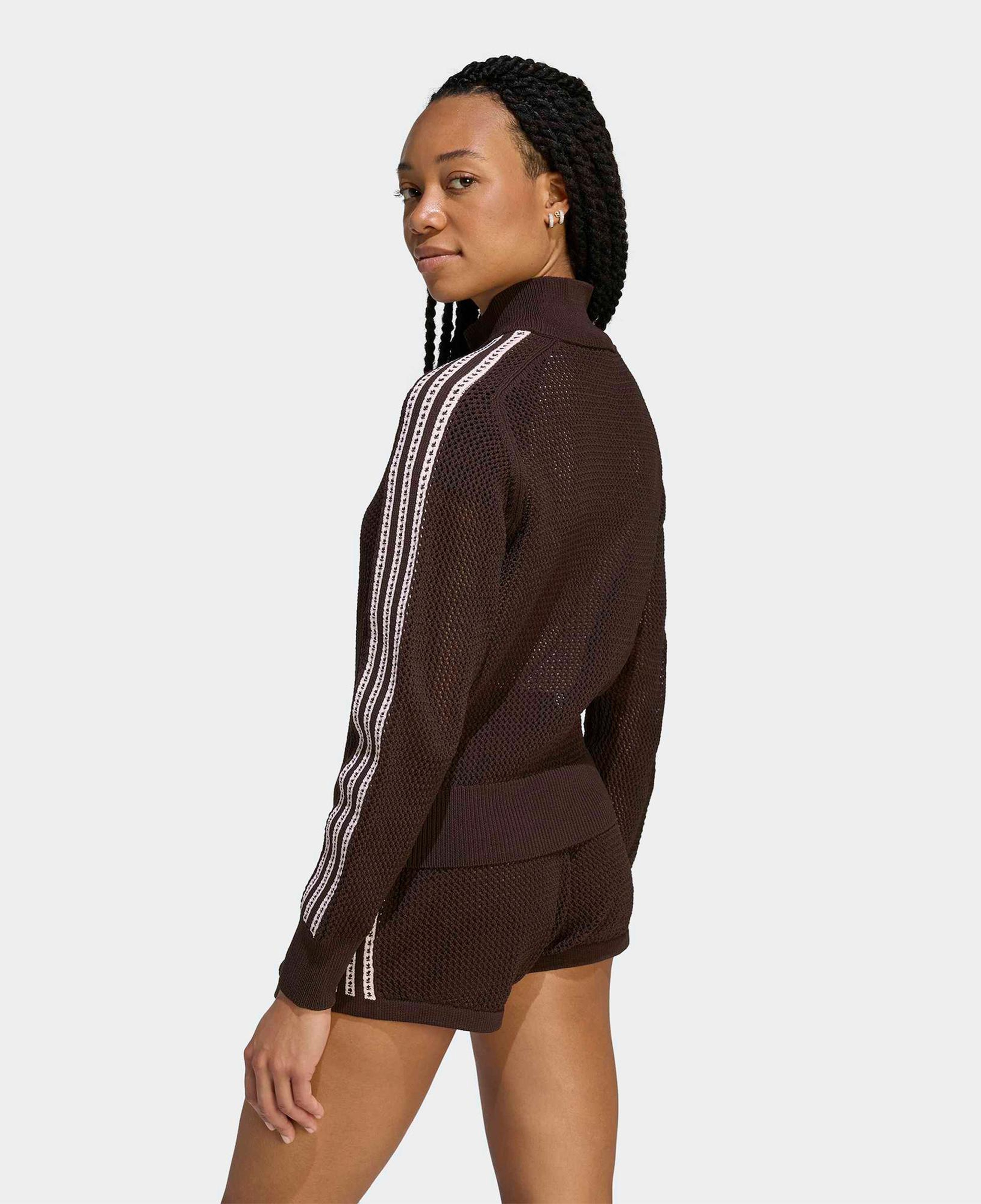 adidas Crochet Kadın Kahverengi Eşofman Üstü