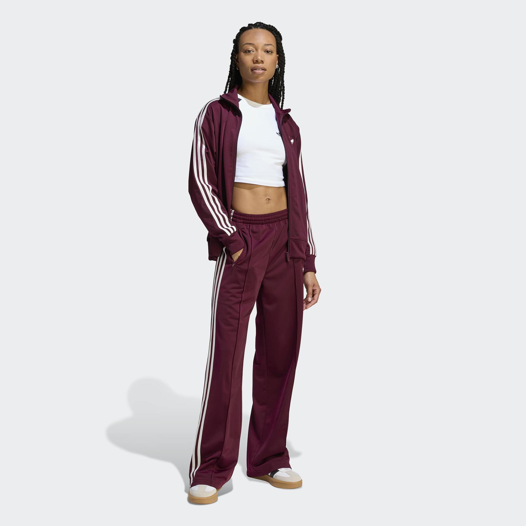 adidas Firebird Loose Kadın Bordo Eşofman Altı