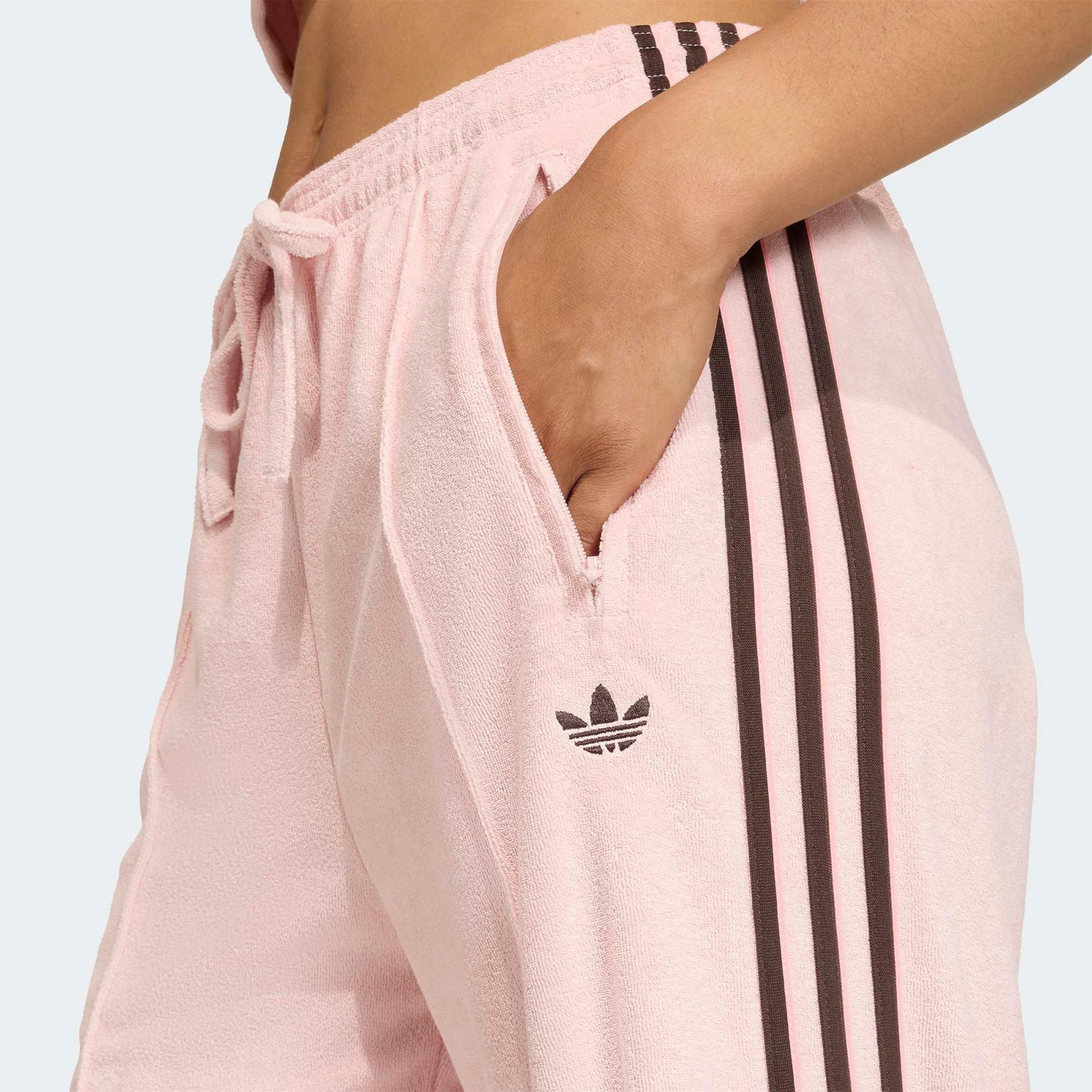 adidas Terry Towel Firebird Kadın Pembe Eşofman Altı