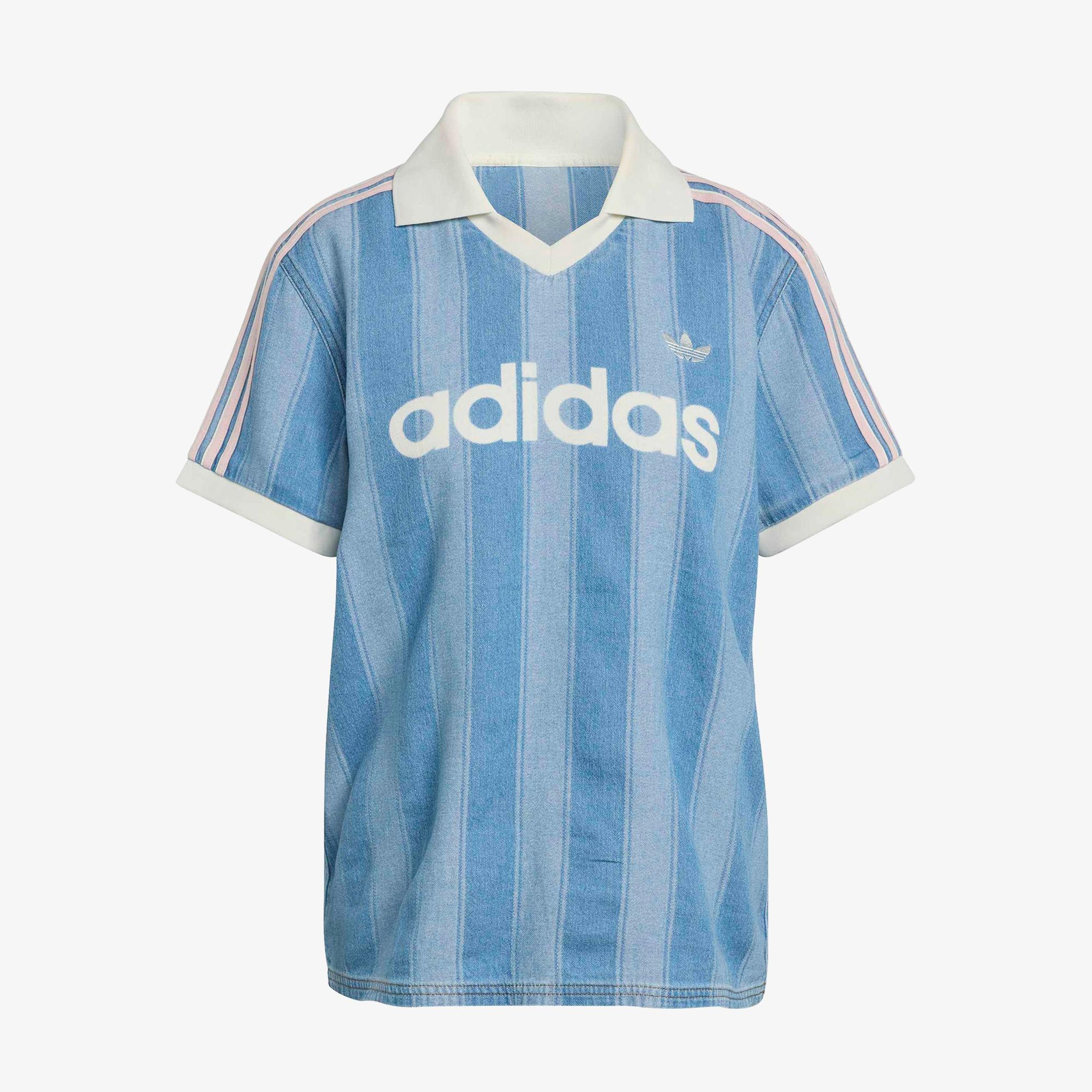 adidas Denim Jersey Kadın Mavi T-Shirt
